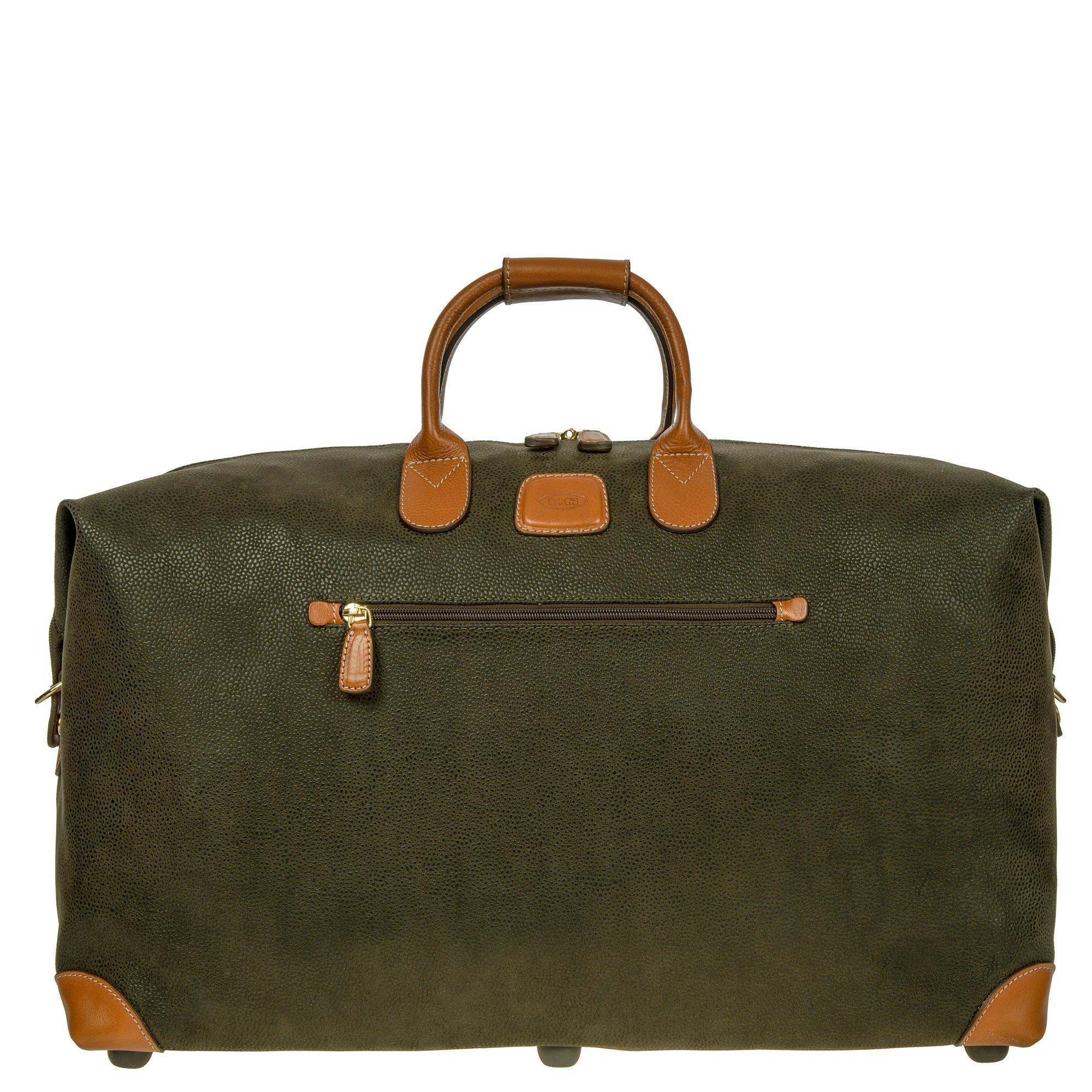 Brics Life 22 Cargo Duffle Bag - Waterproof Travel Duffel with Multiple Pockets for Gym, Camping & Weekend Getaways