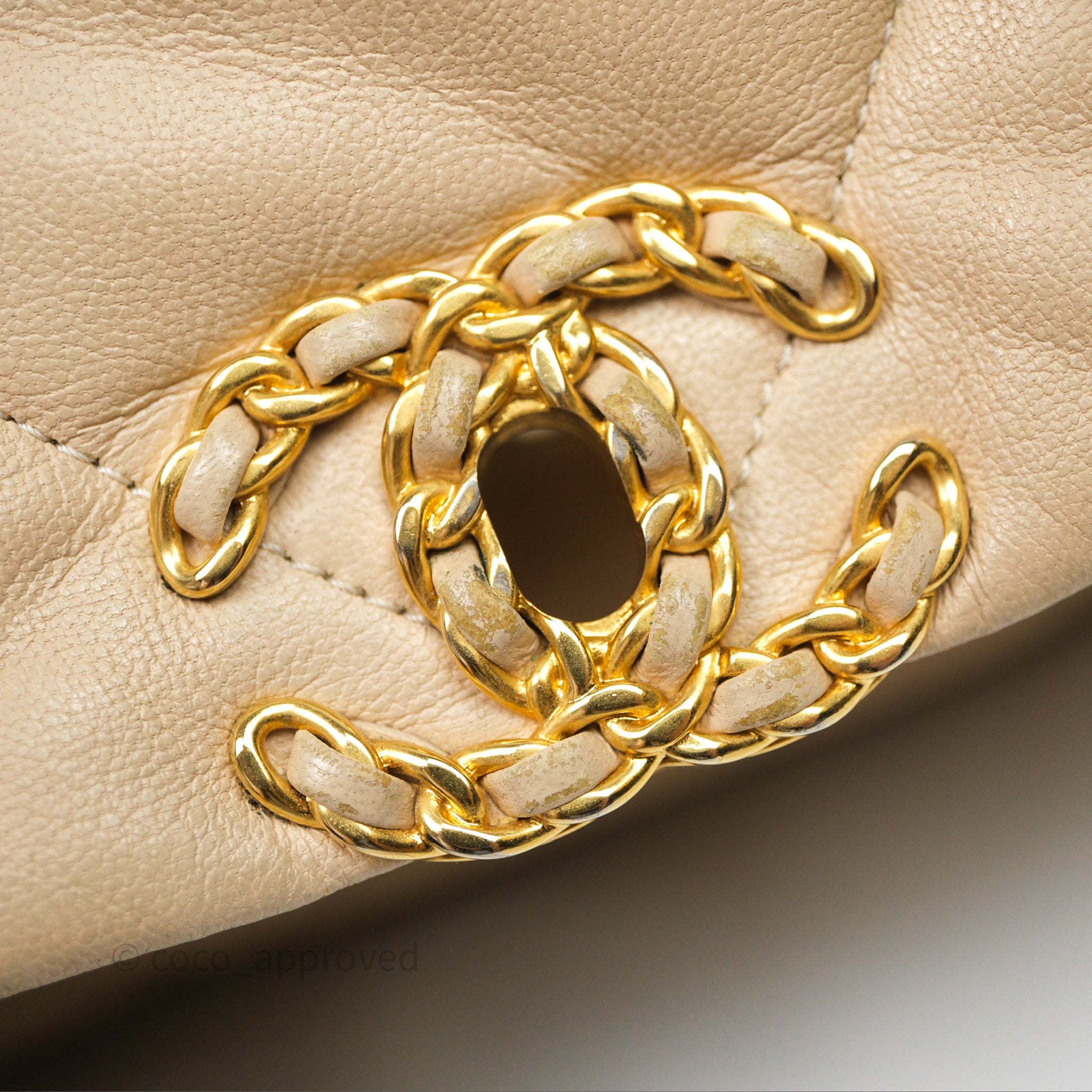 Chanel 19 Small Beige Mixed Hardware Flap Bag - Luxury Designer Handbag for Women | Perfect for Everyday Use, Work & Special Occasions