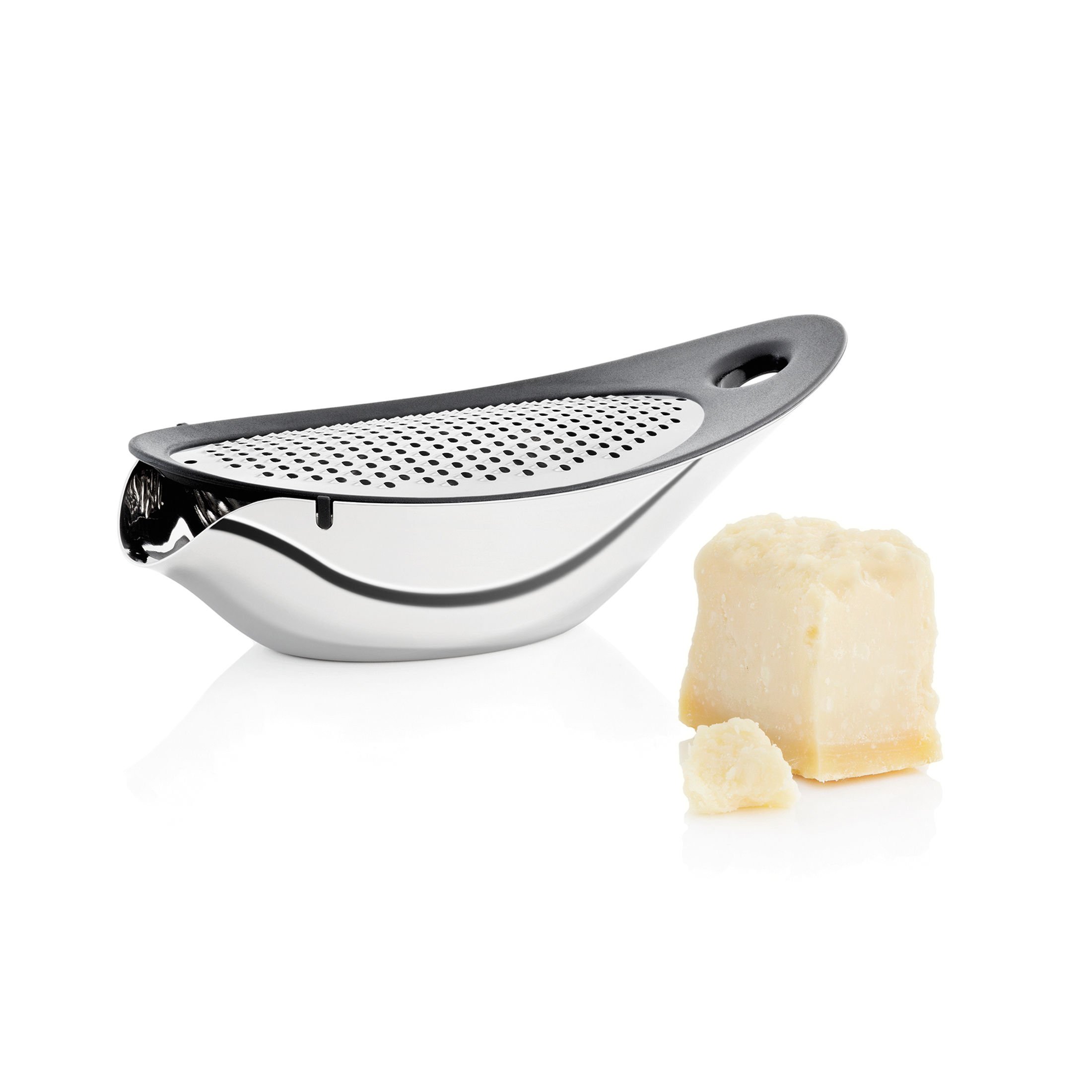 Premium Stainless Steel Cheese Grater - blomus 63565 - 4-Sided Multi-Function Grater for Parmesan, Cheddar & Hard Cheeses - Perfect for Cooking, Baking & Garnishing Dishes