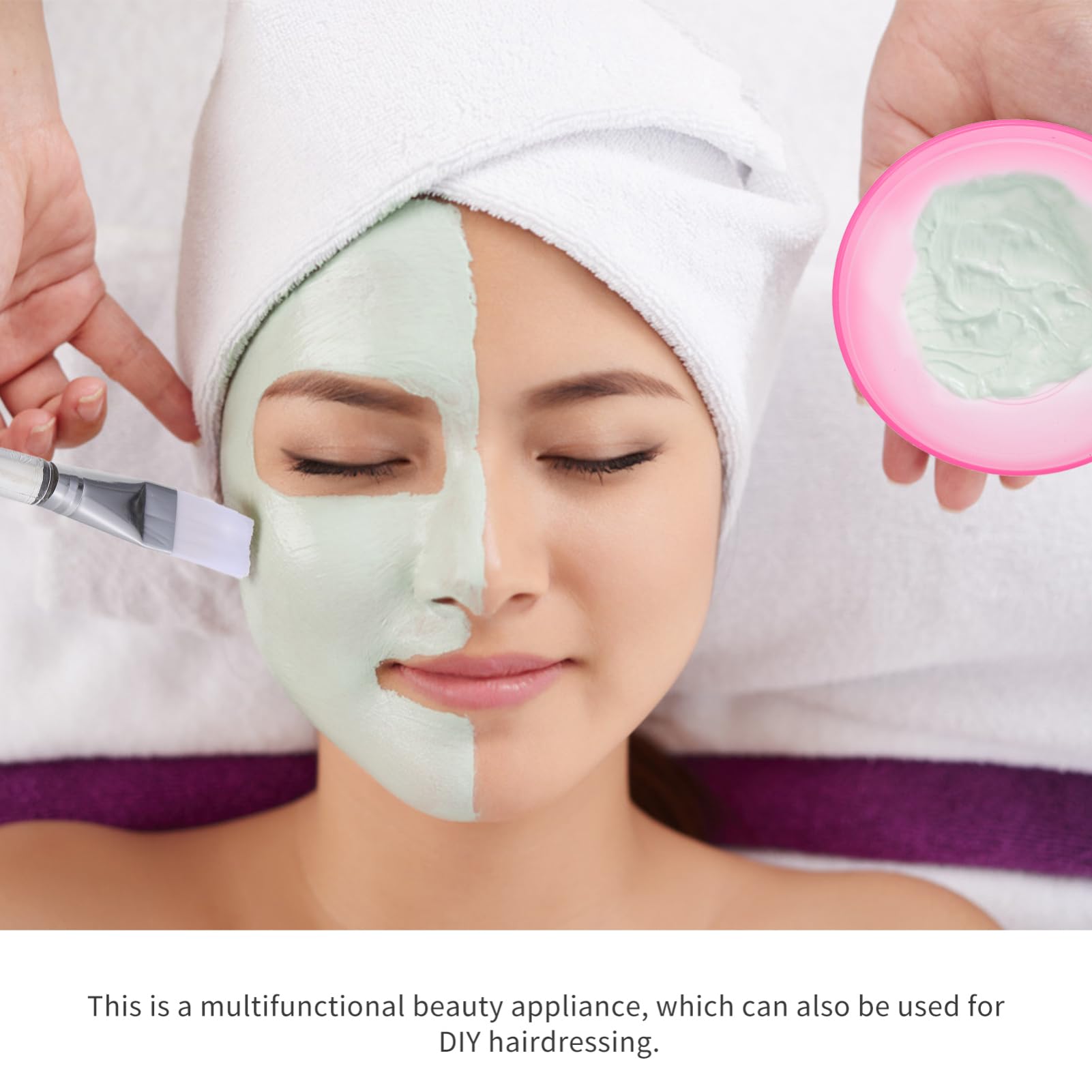 4-Piece Plastic Facial Mask Mixing Bowl Set - DIY Mask & Hairdressing Oil Maker Kit (Random Colors) for Spa, Salon & At-Home Skincare