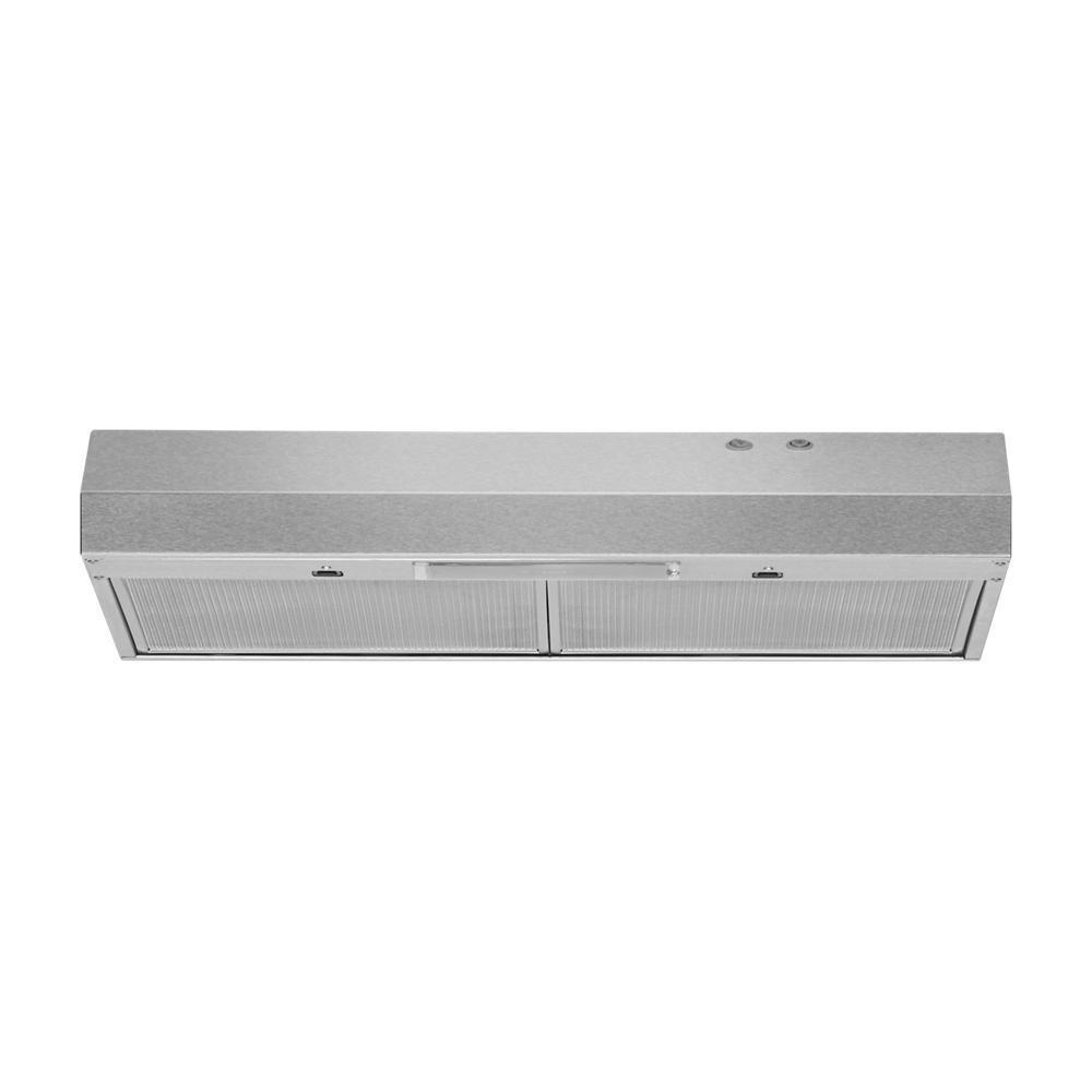 Amana WVU17UC0JS 30-Inch Stainless Steel Range Hood with Full-Width Grease Filters - Perfect for Kitchen Ventilation & Smoke Removal