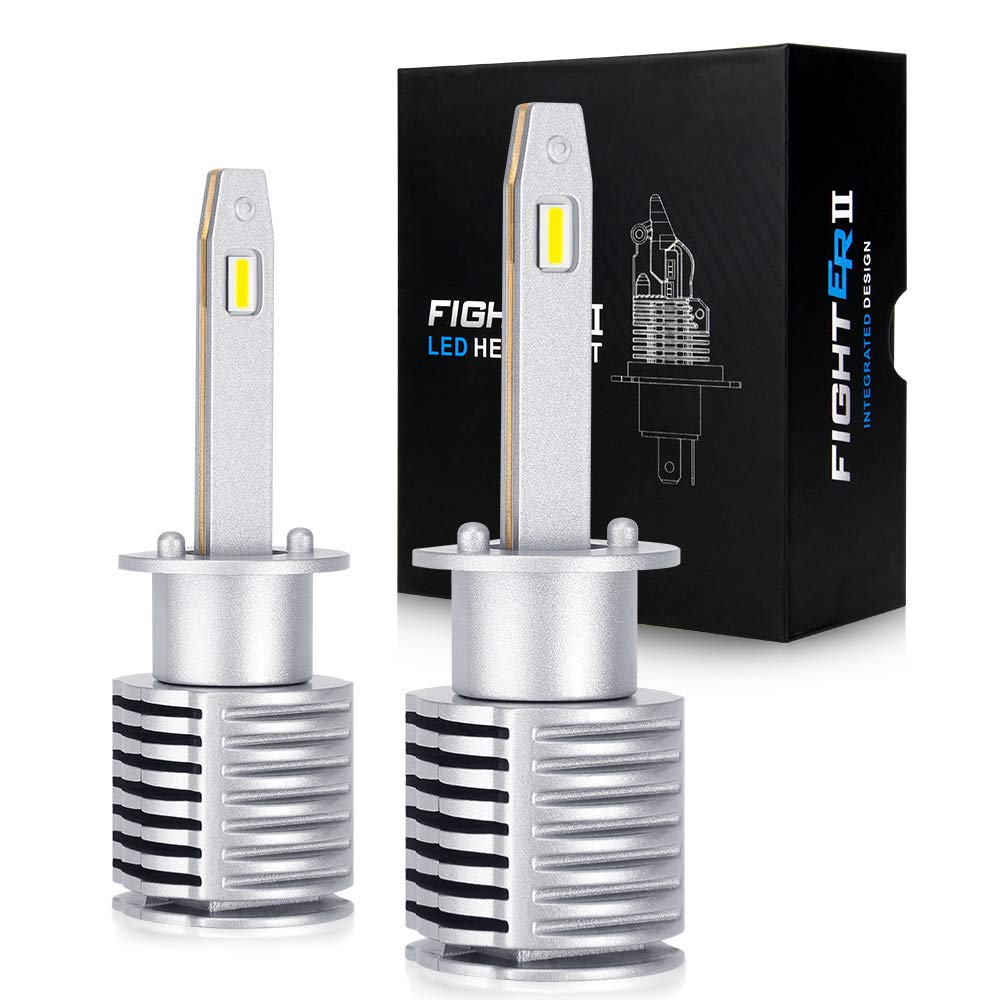 OPL5 H1 LED Headlight Bulbs - 40W 10000 Lumens 6500K Super Bright White H1 LED Fog Lights (Pack of 2) - Perfect for Night Driving & Off-Road Vehicles