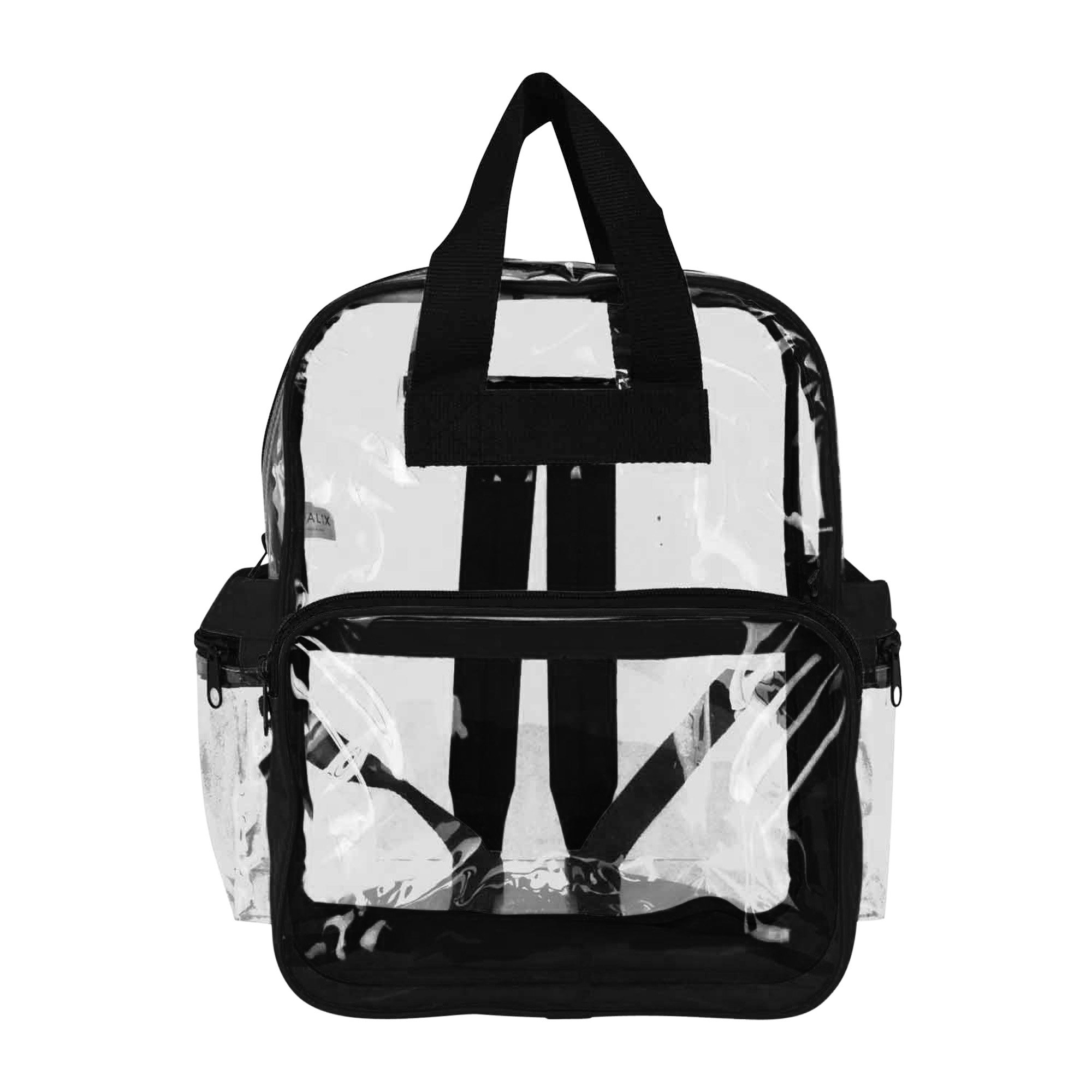 DALIX Clear Backpacks Bulk 24 Pack - Transparent School Backpack for Students, TSA Approved Security Bag for Concerts, Stadiums & Travel