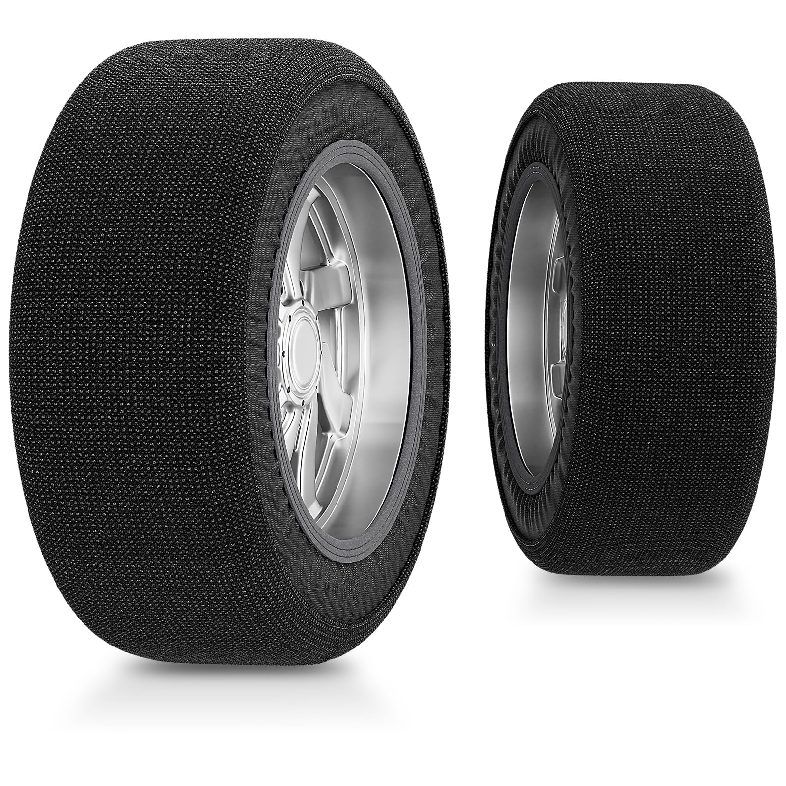 Snow Socks for Tires - Heavy Duty Winter Traction Solution for Cars, SUVs & Minivans | Durable Fabric Alternative to Snow Chains | XL Size for Enhanced Safety on Icy Roads | Perfect for Mountain Driving & Winter Commutes