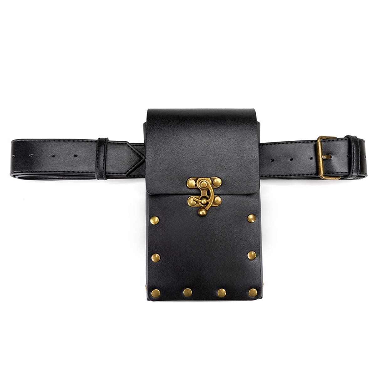 Vintage Women's Crossbody Bag - Retro Mini Waist Pack Purse for Ladies (Black) | Perfect for Travel, Concerts & Everyday Use
