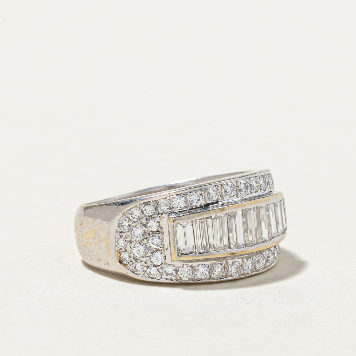 1.23ctw Multi-Cut Diamond Cocktail Ring for Women - Size 5.5 | Elegant Statement Jewelry for Parties, Weddings & Special Occasions