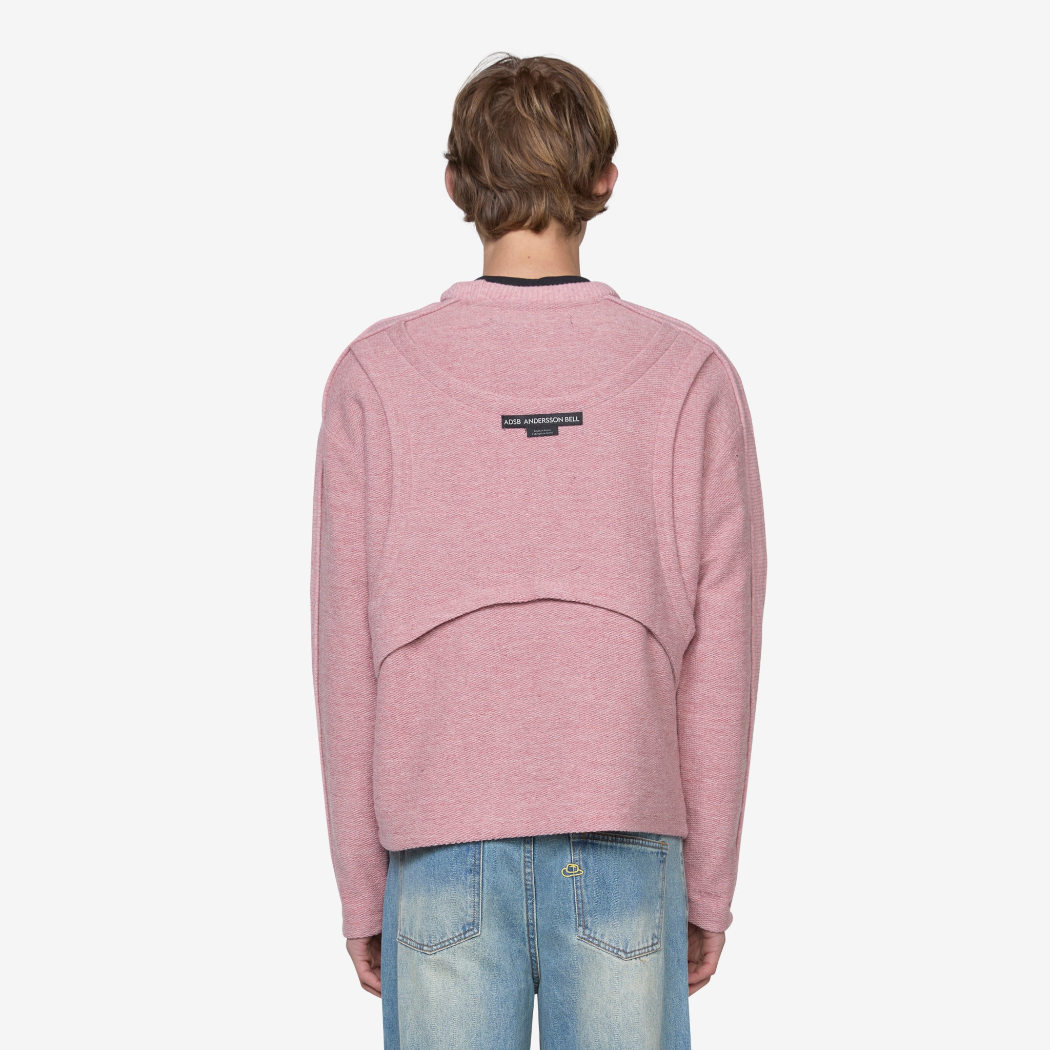 Women's Amanes Crewneck Sweater - Soft Pink Knit Pullover for Casual Wear | Perfect for Fall & Winter Outfits, Office & Weekend Style