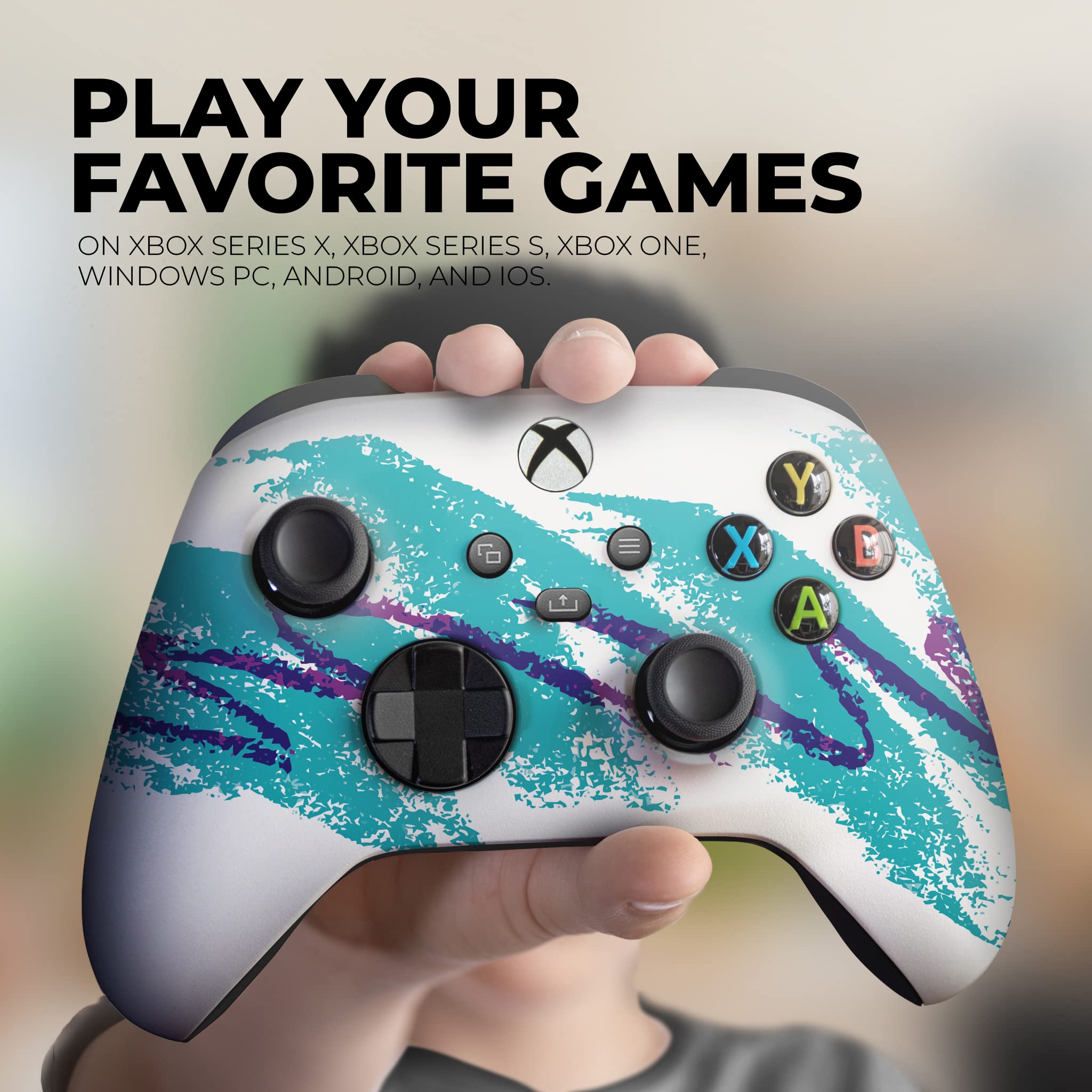 DreamController 90'S Cup Custom Wireless Xbox Controller - Compatible with Xbox One & Xbox Series X/S - Permanently Hydro-Dipped in USA (Not Just a Skin) - Modded for Enhanced Gaming - Perfect for Retro Gaming Enthusiasts & Collectors