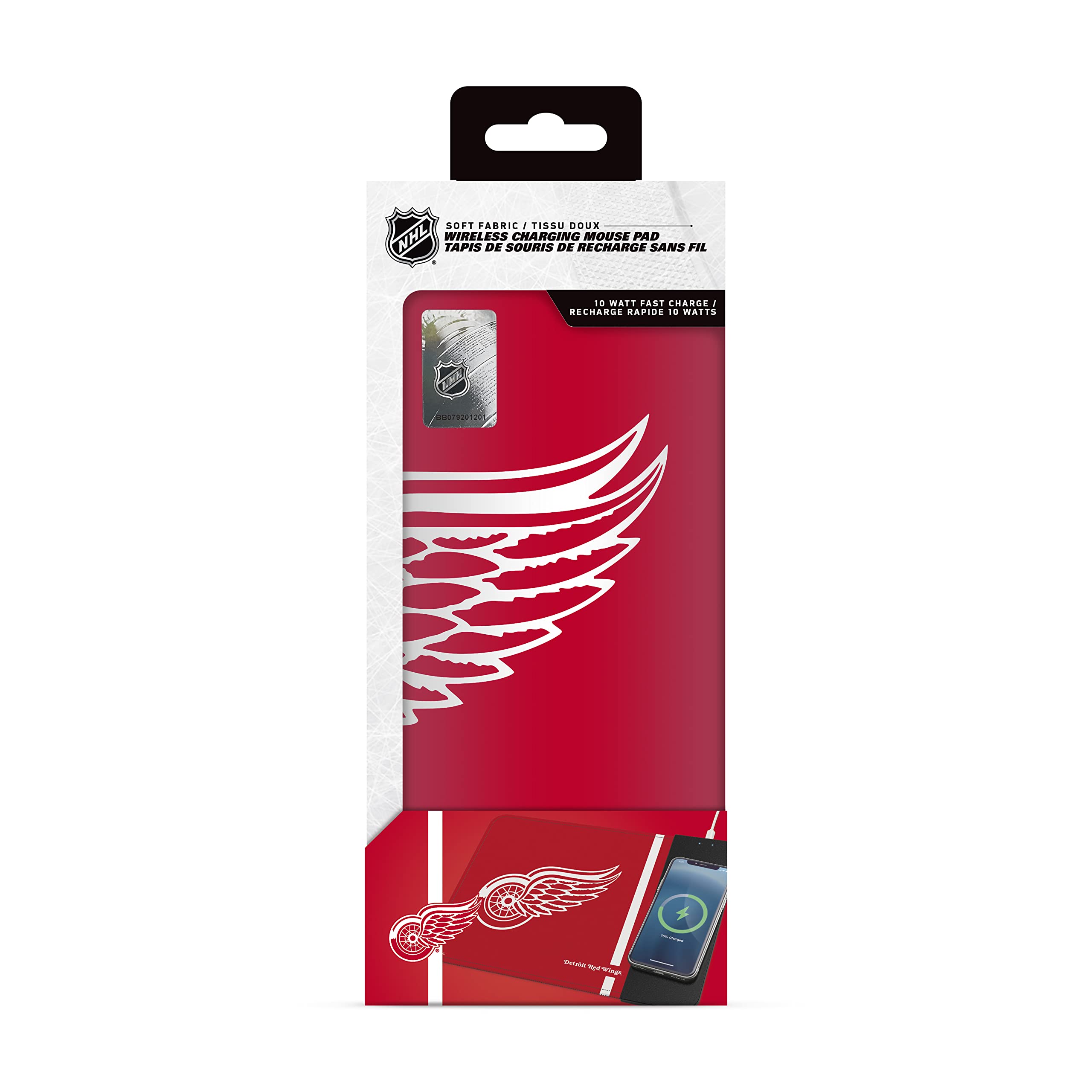 SOAR NHL Wireless Charging Mouse Pad with RGB Lighting - Fast Qi-Compatible Charging for Phones & Devices - Perfect Gaming & Office Desk Accessory for PC, Mac, Laptop Users