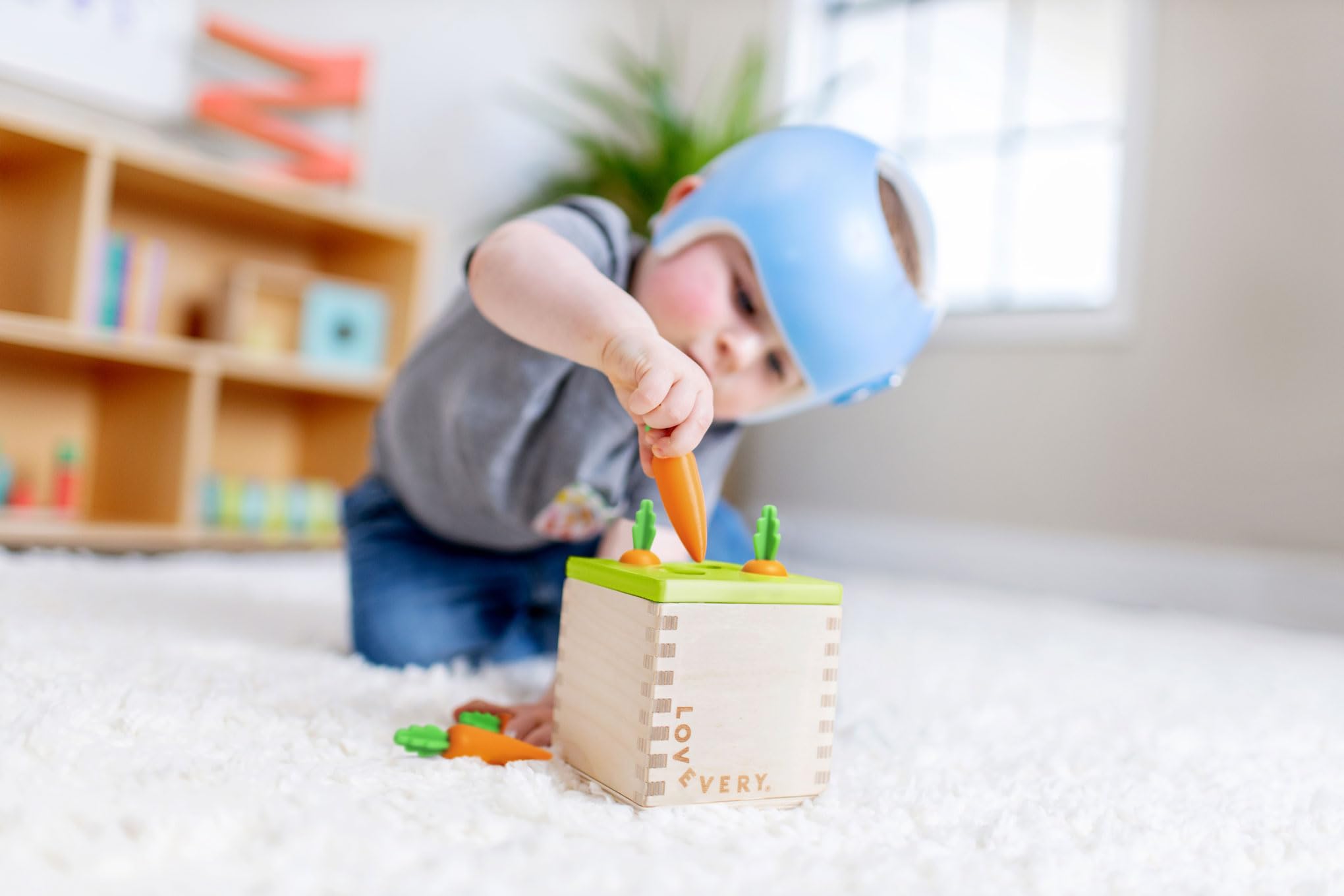 **LOVEVERY The Babbler Play Kit – Montessori Toddler Toy with Bonus Book 'Where is Crew's Shoe' | Best 1st Birthday Gift for Boys & Girls | Educational Learning & Sensory Play for 12-18 Month Olds**