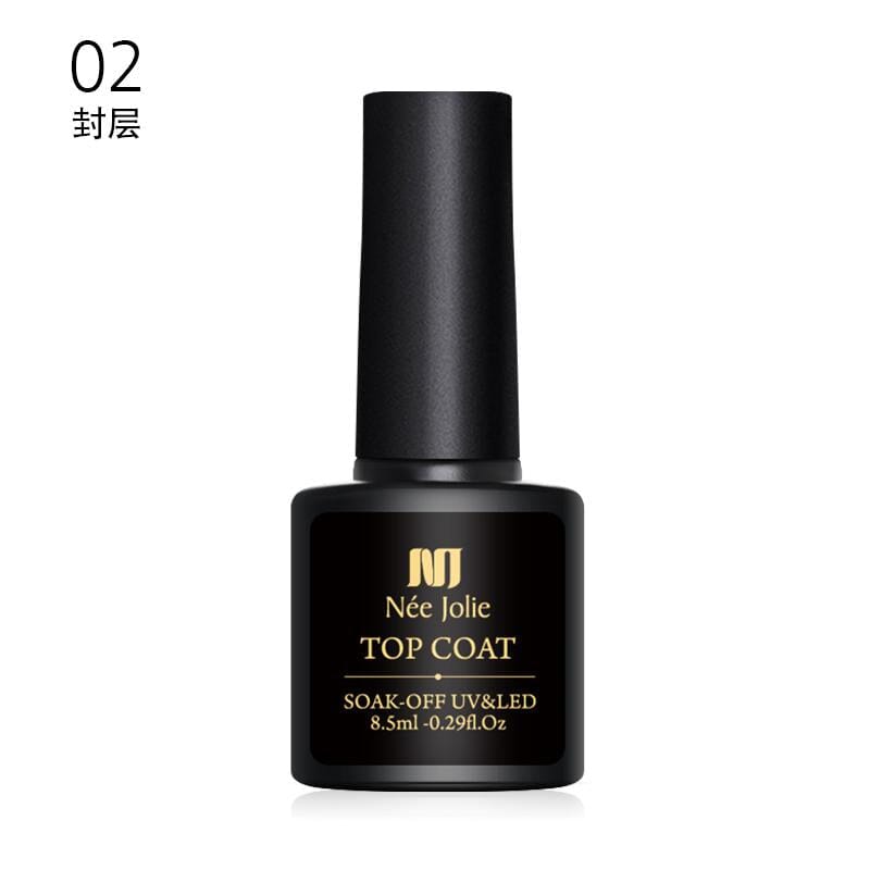 NEE JOLIE High Gloss Top Coat Nail Polish - 8.5ml Long Lasting Shine for Manicures & Pedicures | Perfect for Salon, Home Use & Special Occasions