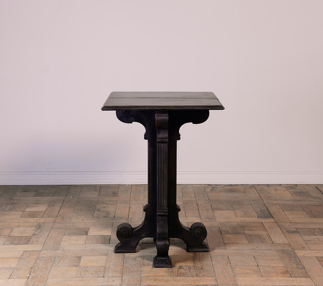 Vintage Wooden Side Table - Mid-Century Modern Nightstand with Carved Details (1940s UK) - Perfect for Living Room, Bedroom, or Office Décor