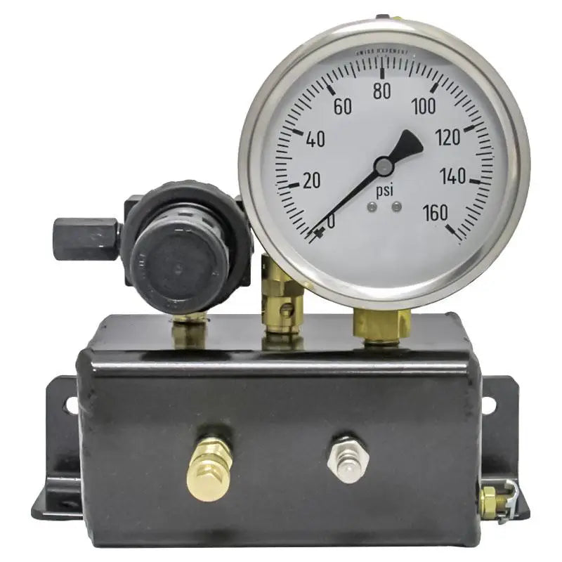 AA Analog Gauge Check Station 160 PSI - Accurate Pressure Measurement Tool for Industrial, Automotive & HVAC Systems