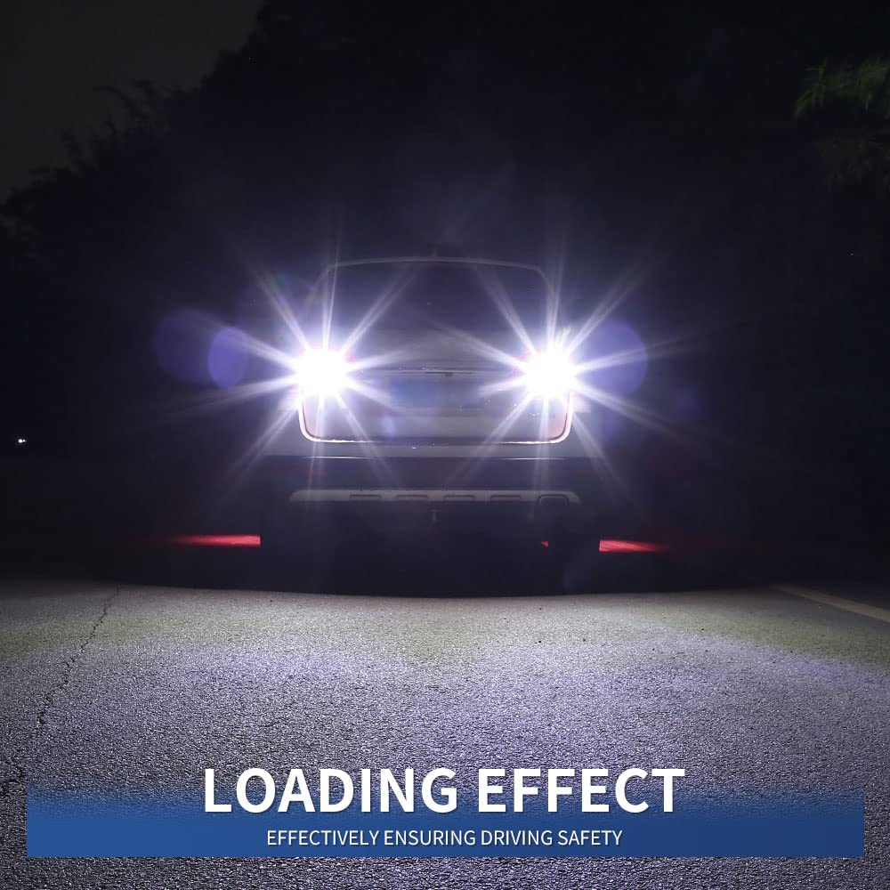 Teguangmei 1156 LED Brake Light Bulb - Super Bright 24-SMD White BA15S 7506 1141 1003 P21W LED Bulbs for Cars & Trucks - Replacement for Tail Brake Stop Backup Reverse Lamps (Pack of 2) - Perfect for Night Driving & Enhanced Vehicle Safety