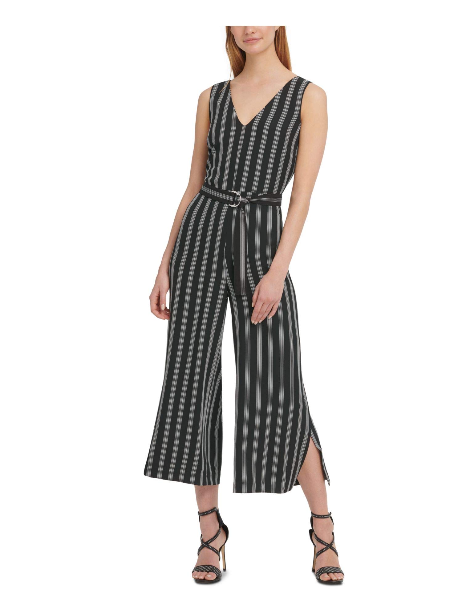 DKNY Women's Wide Leg Sleeveless Jumpsuit - Casual Summer Romper for Beach, Travel & Night Out | Plus Size Options Available