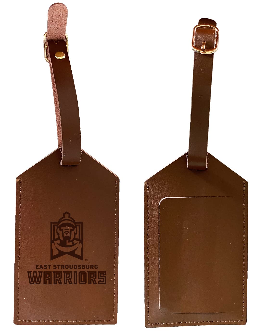 Officially Licensed East Stroudsburg University Leather Luggage Tag - Personalized Engraved College Travel Accessory for Alumni & Students - Perfect for Suitcases, Backpacks & Travel Bags