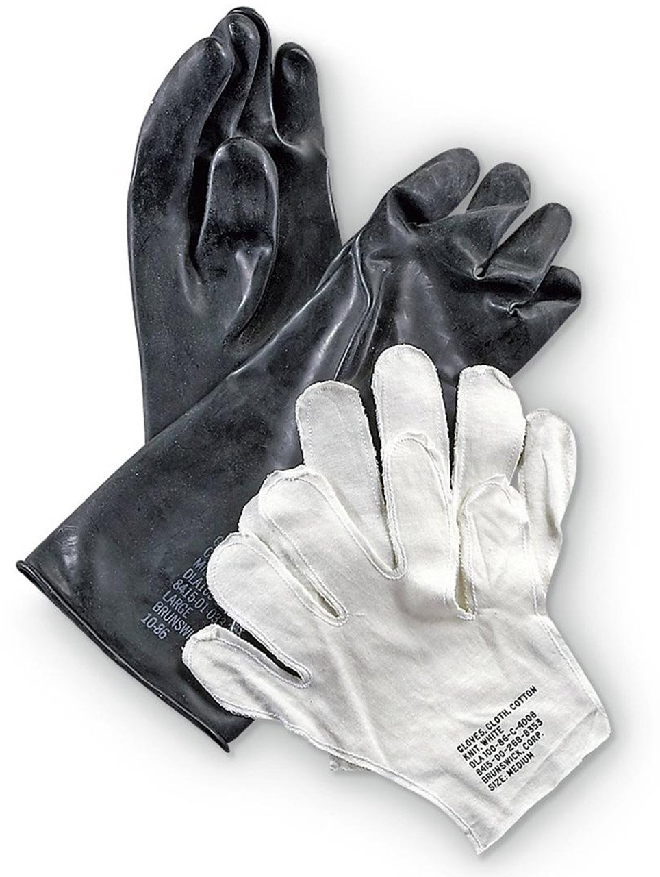 Premium Black Rubber Chemical Gloves - Heavy Duty, Waterproof & Chemical Resistant for Cleaning, Dishwashing & Industrial Use
