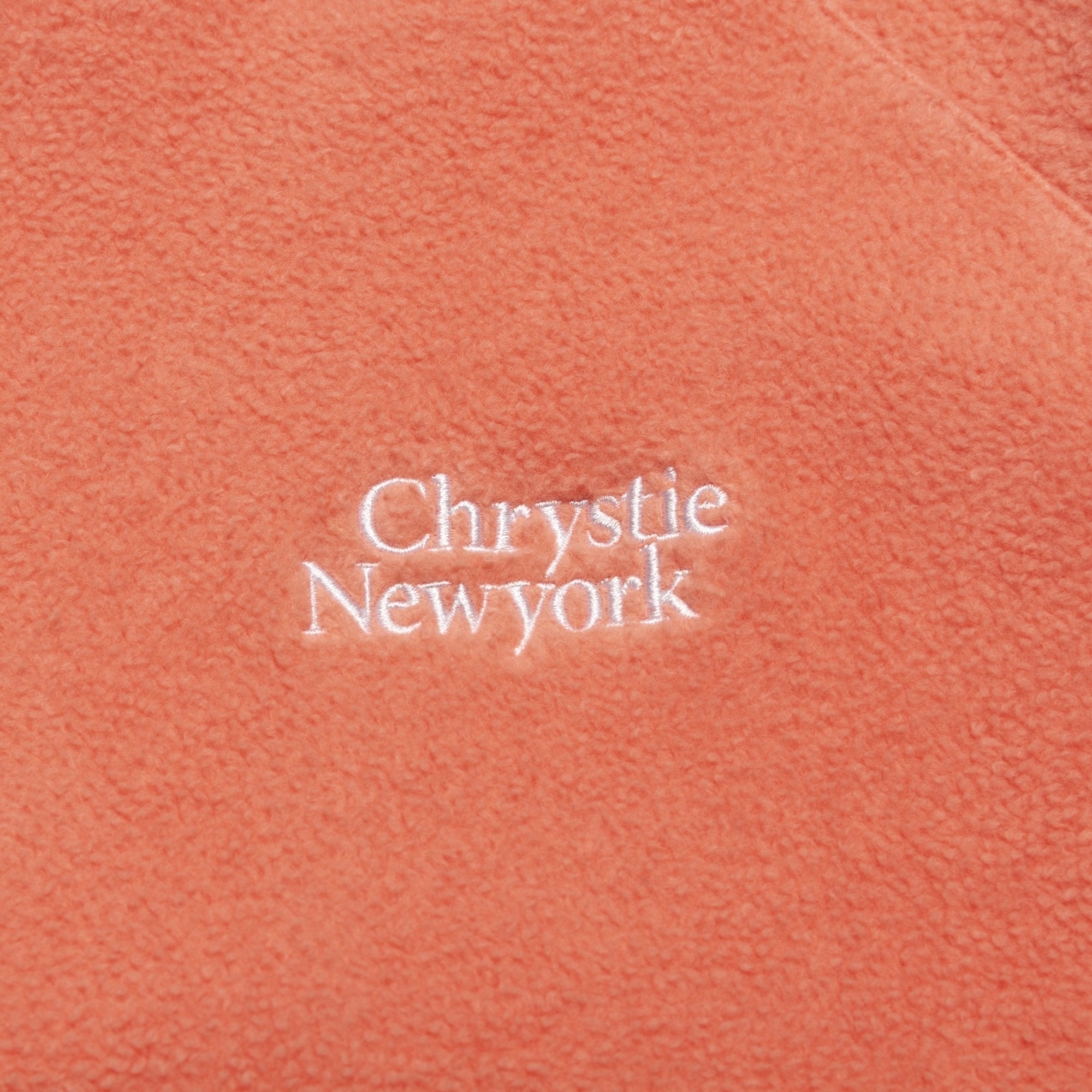 Chrystie NYC PRM Reversed Fleece Crewneck Sweatshirt - Coral | Cozy Unisex Pullover for Casual Wear & Loungewear