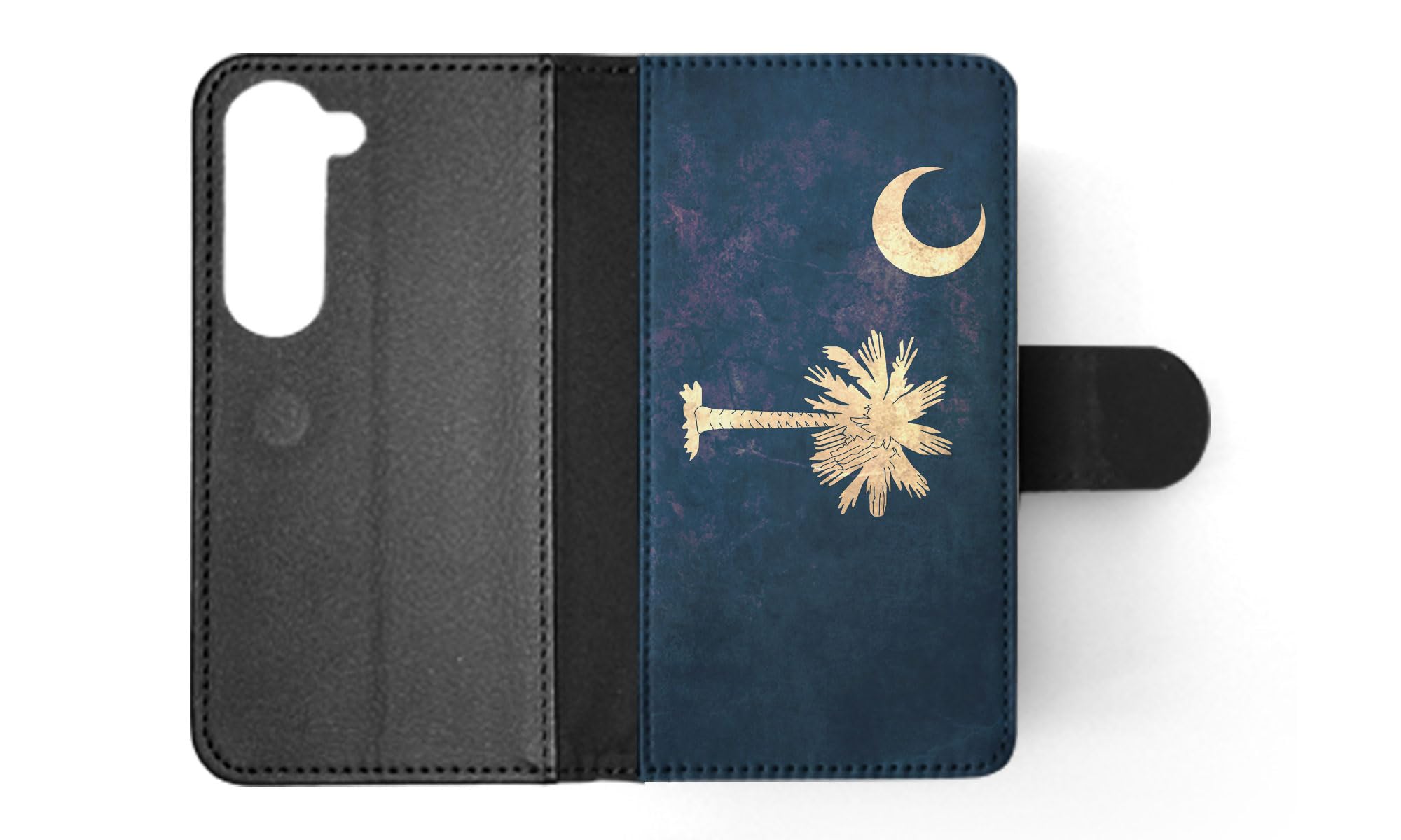 South Carolina US State Flag Flip Wallet Phone Case for Samsung Galaxy S23 - Stylish Protective Cover with Card Slots | Perfect for Travel, Work & Everyday Use