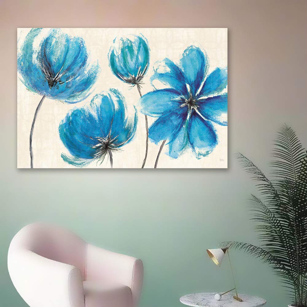 Wall26 Canvas Wall Art - Stunning Flower Giclee Painting, 16x24 Inches, Perfect for Bedroom, Living Room, and Home Decor