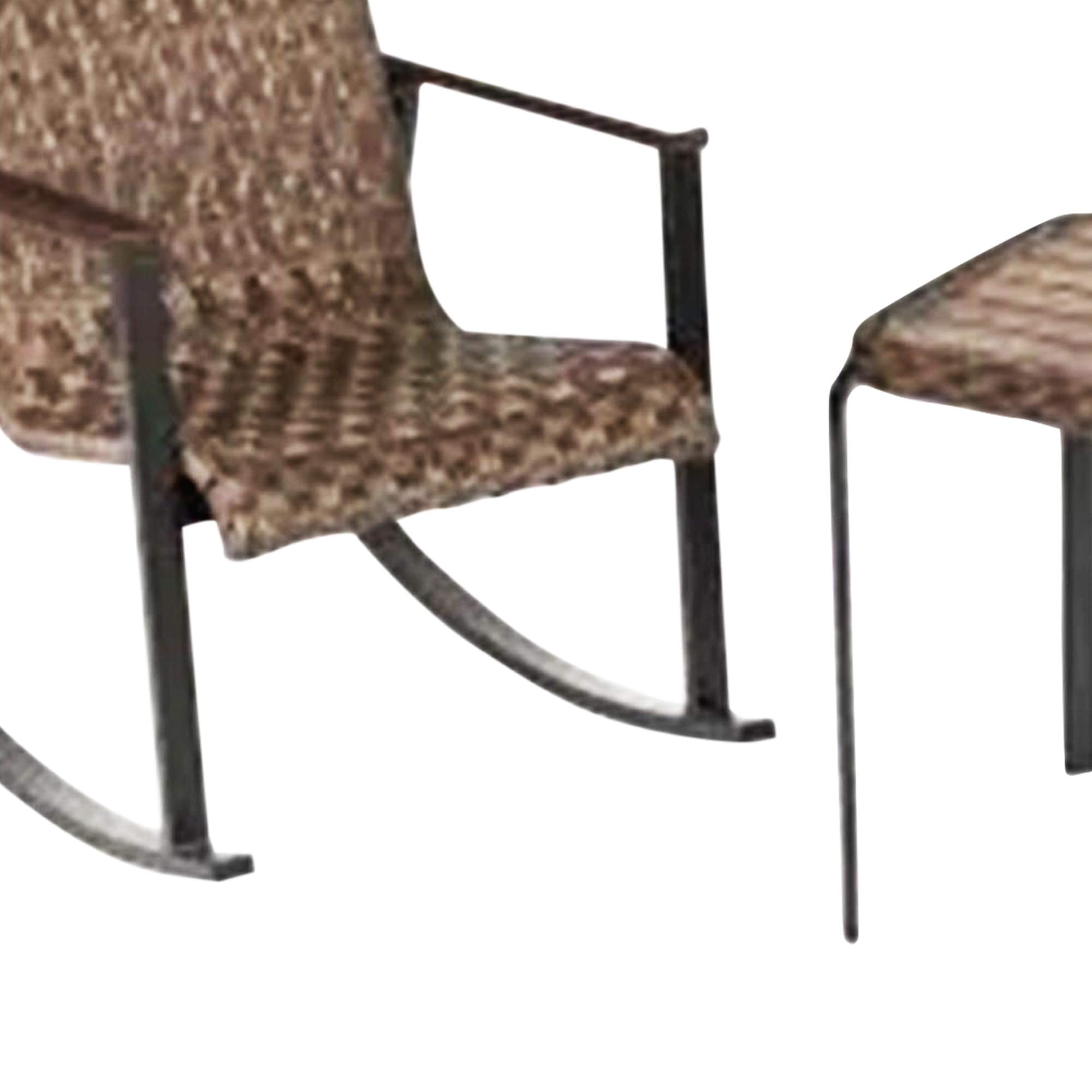 Bayside 3-Piece Brown Woven Wicker Patio Furniture Set - Outdoor Conversation Seating with 2 Chairs & Table - Perfect for Garden, Backyard, Poolside or Patio Relaxation