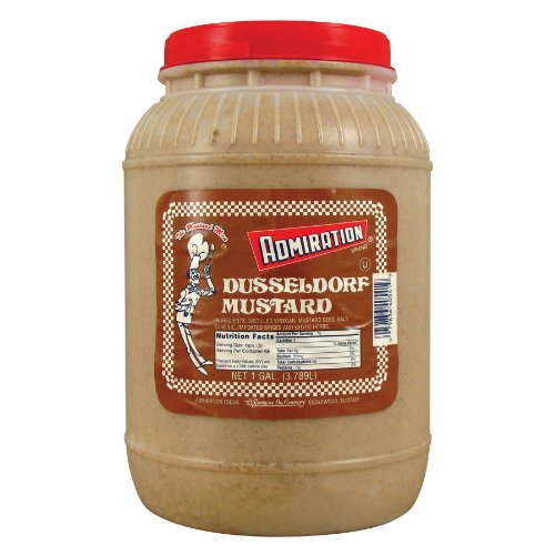Premium Dusseldorf Mustard - 1 Gallon Bulk Containers (4/Case) - Perfect for Restaurants, Catering & Large Events