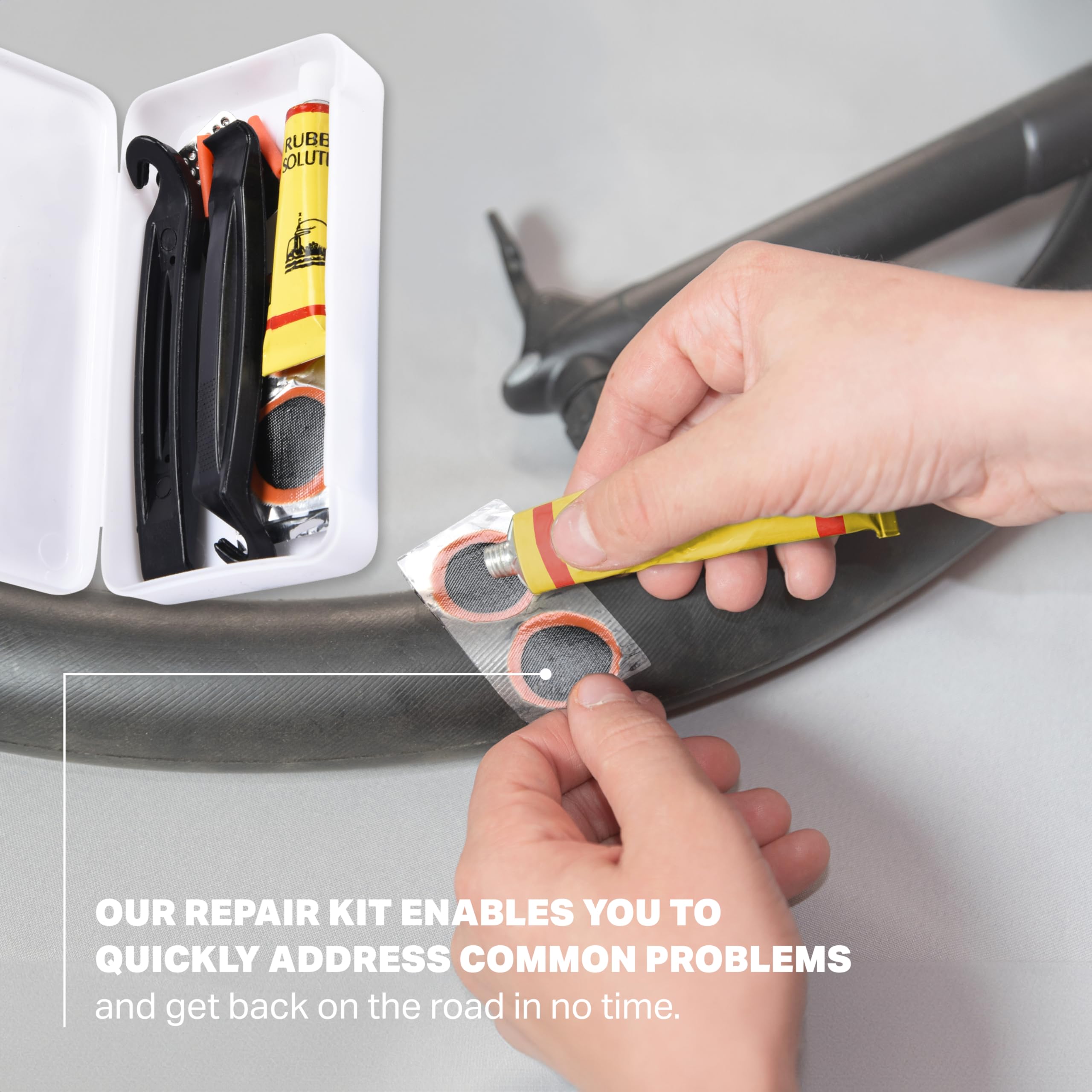 Portable Bike Repair Kit with Mini Pump - Mountain & Trike Bicycle Tool Set for Emergency Roadside Fixes - Compact Cycling Accessories Gift for Beginners & Pro Riders - Perfect for Trail Riding, Commuting & Travel Adventures