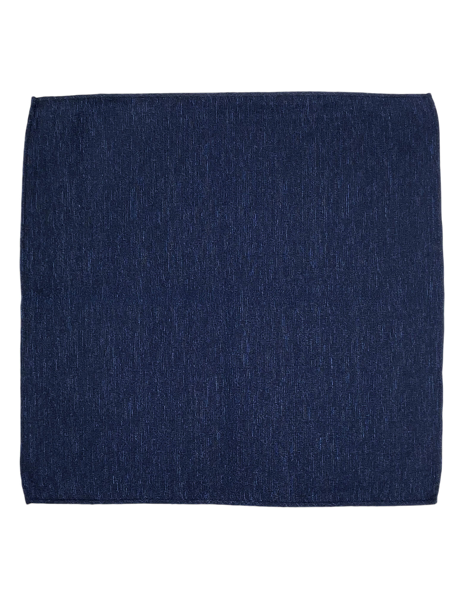 DÉCLIC Palermo Pocket Square - Navy Blue Silk Pocket Square for Men - Perfect for Weddings, Business Meetings & Formal Events