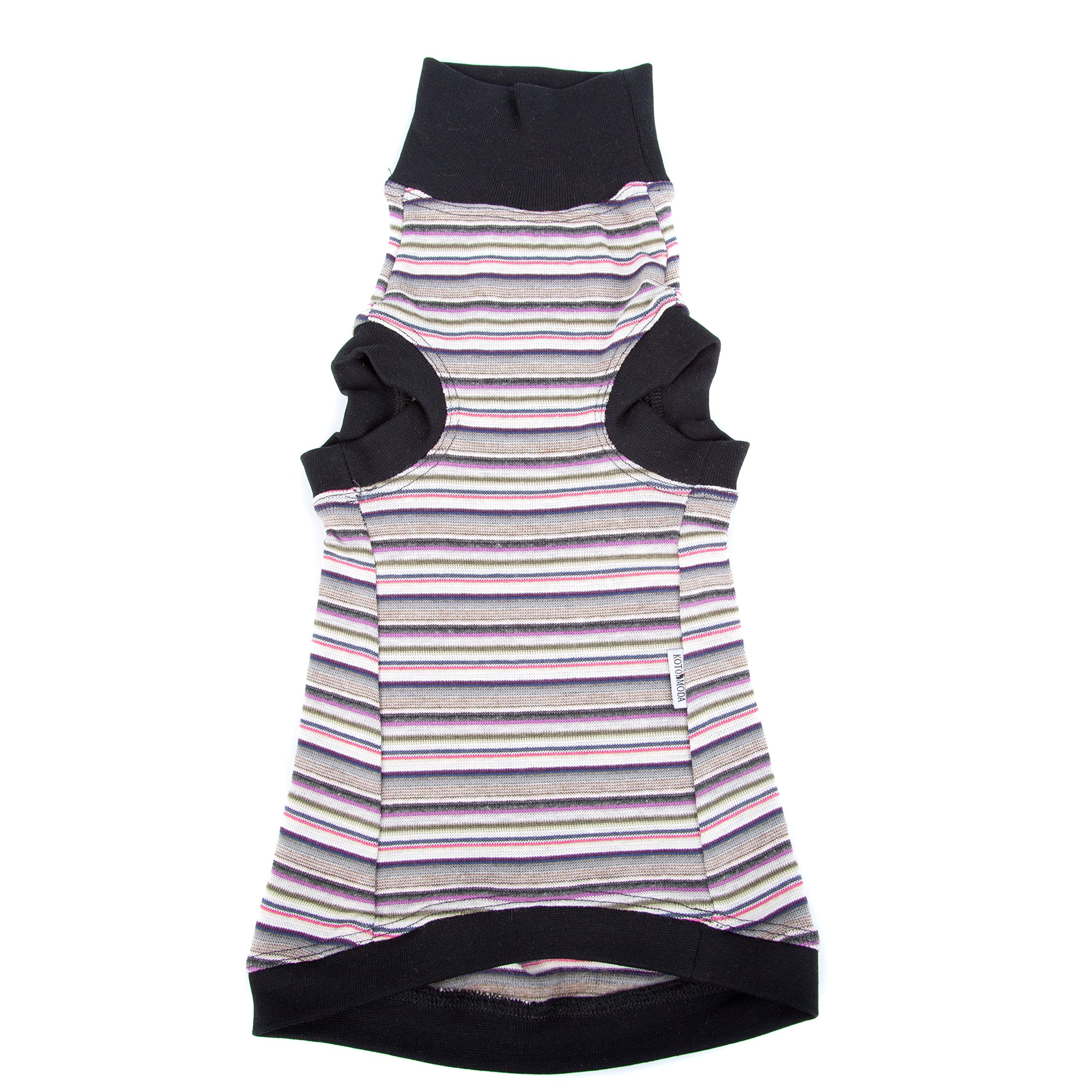 Striped Cat Turtleneck Sweater for Cats - Cozy & Stylish Winter Outfit for Indoor & Outdoor Adventures