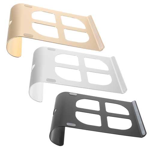 Premium Aluminum Alloy Laptop Stand for MacBook, Notebook & Tablet - Adjustable Ergonomic Riser for 15.6