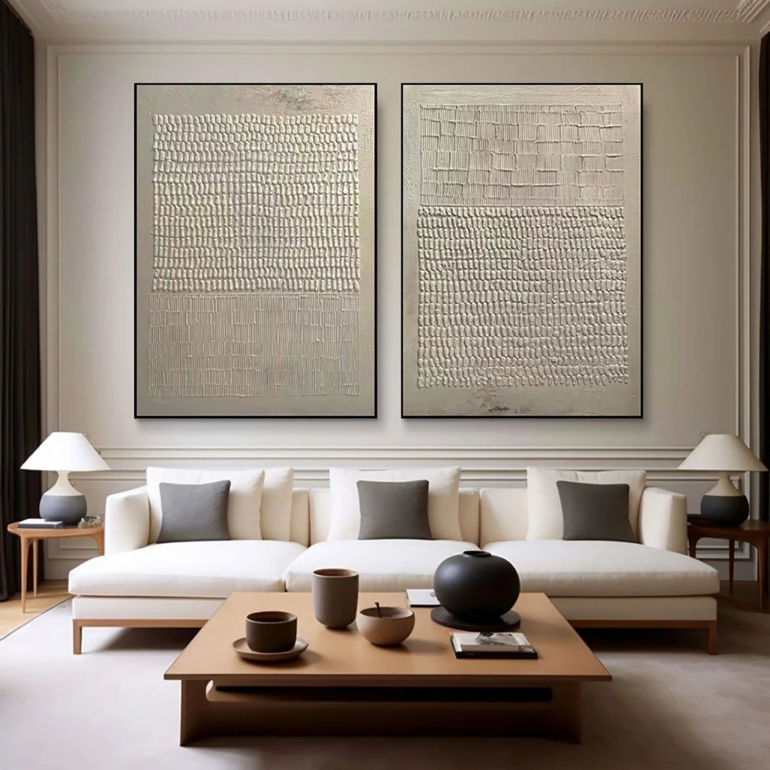 Custom Size Abstract Tranquility Painting #WS248 - Handmade Wall Art for Living Room, Bedroom & Office Decor