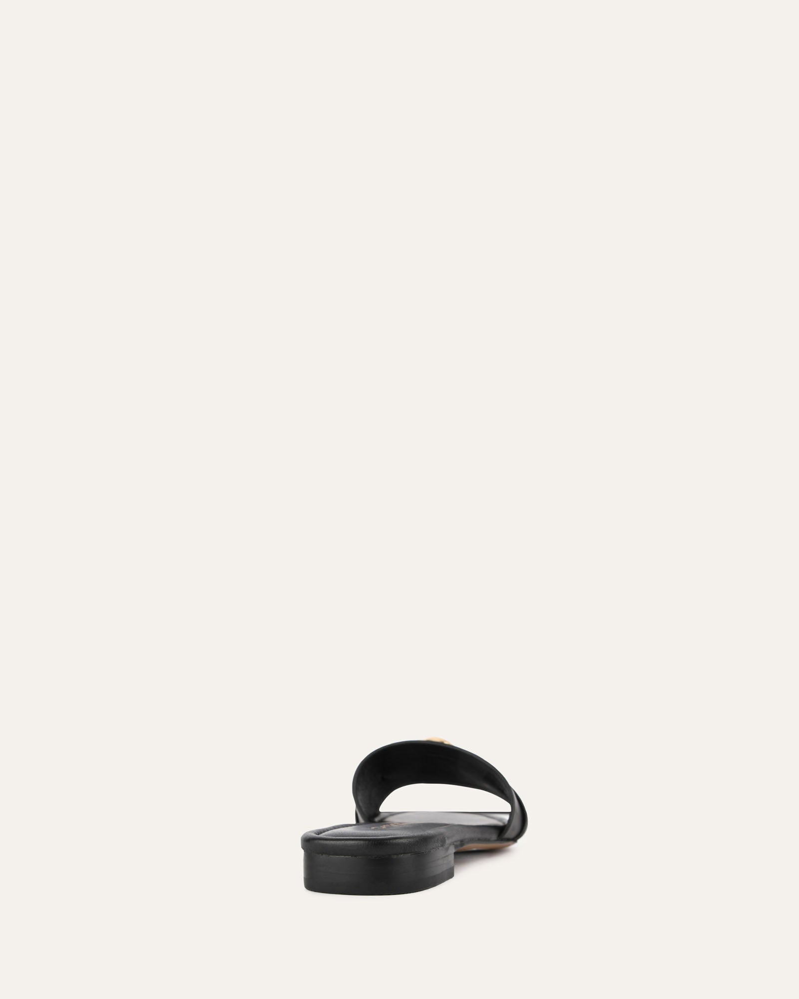 Pablo Black Leather Flat Slides - Comfortable & Stylish Men's & Women's Sandals for Casual Wear, Beach, Pool & Summer Outfits