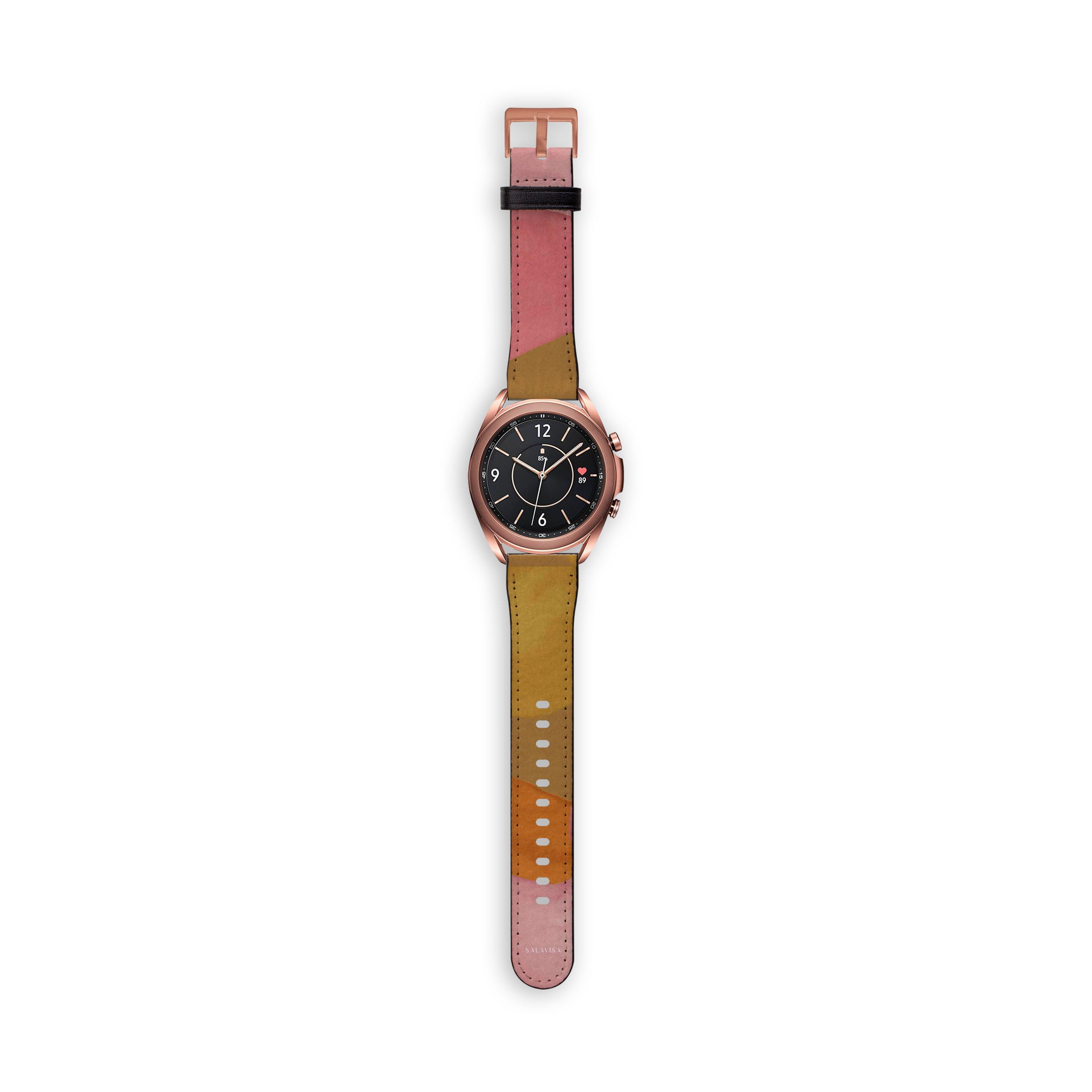 Earth-Themed Watercolor Galaxy Watch Band for Samsung & Apple Watch - Stylish & Durable Replacement Strap for Everyday Wear, Workouts & Outdoor Activities