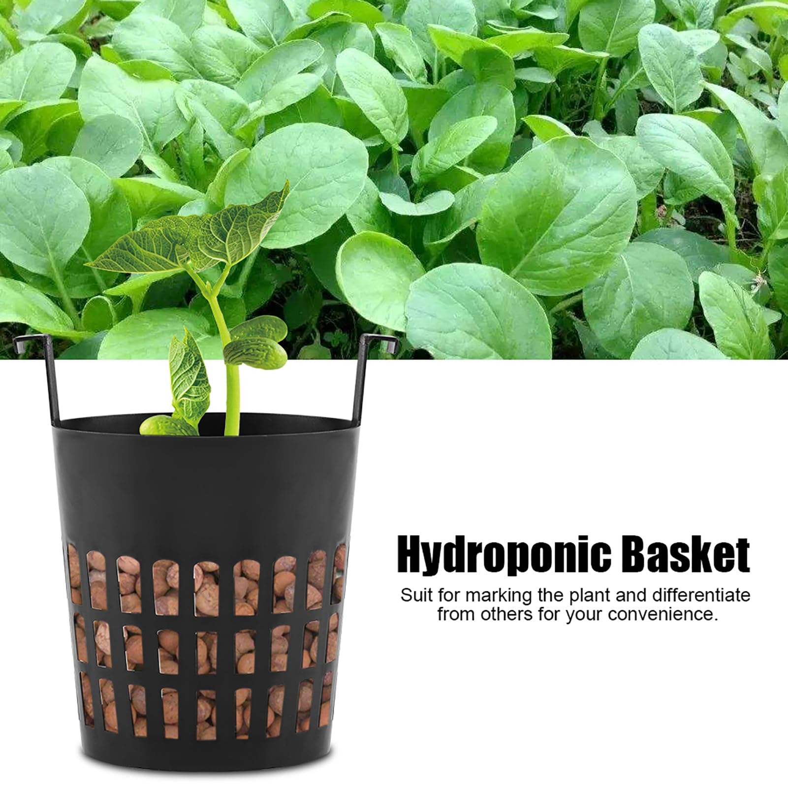 10 Pack Heavy Duty Round Hanging Plant Baskets with Hooks - Breathable Mesh Net Pots for Orchids, Hydroponics, Aquaponics & Aquaculture - Perfect for Indoor/Outdoor Gardening, Vertical Gardens & Home Decor