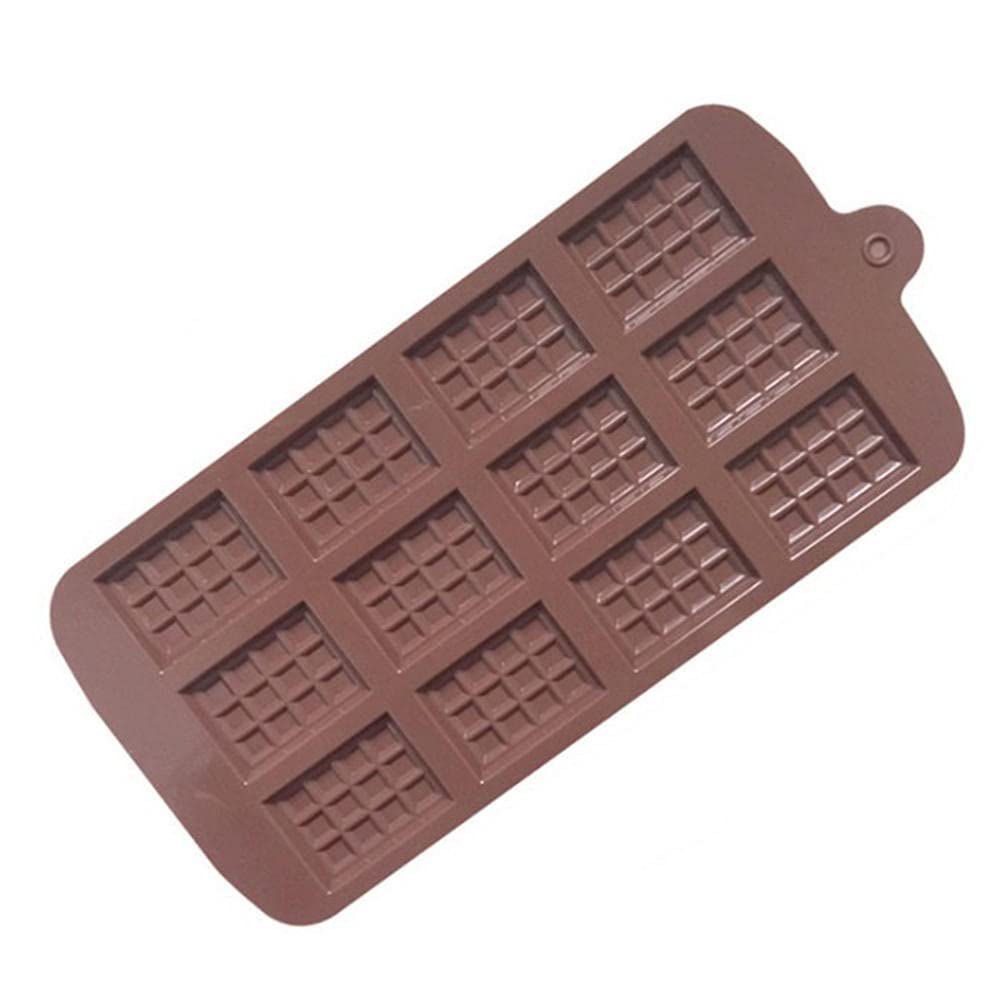 Premium Non-Stick Silicone Waffle Mold - Chocolate Brown Baking Tool for Pancakes, Cakes & Puddings | Perfect for Home Kitchen, Party Desserts & DIY Baking Gifts