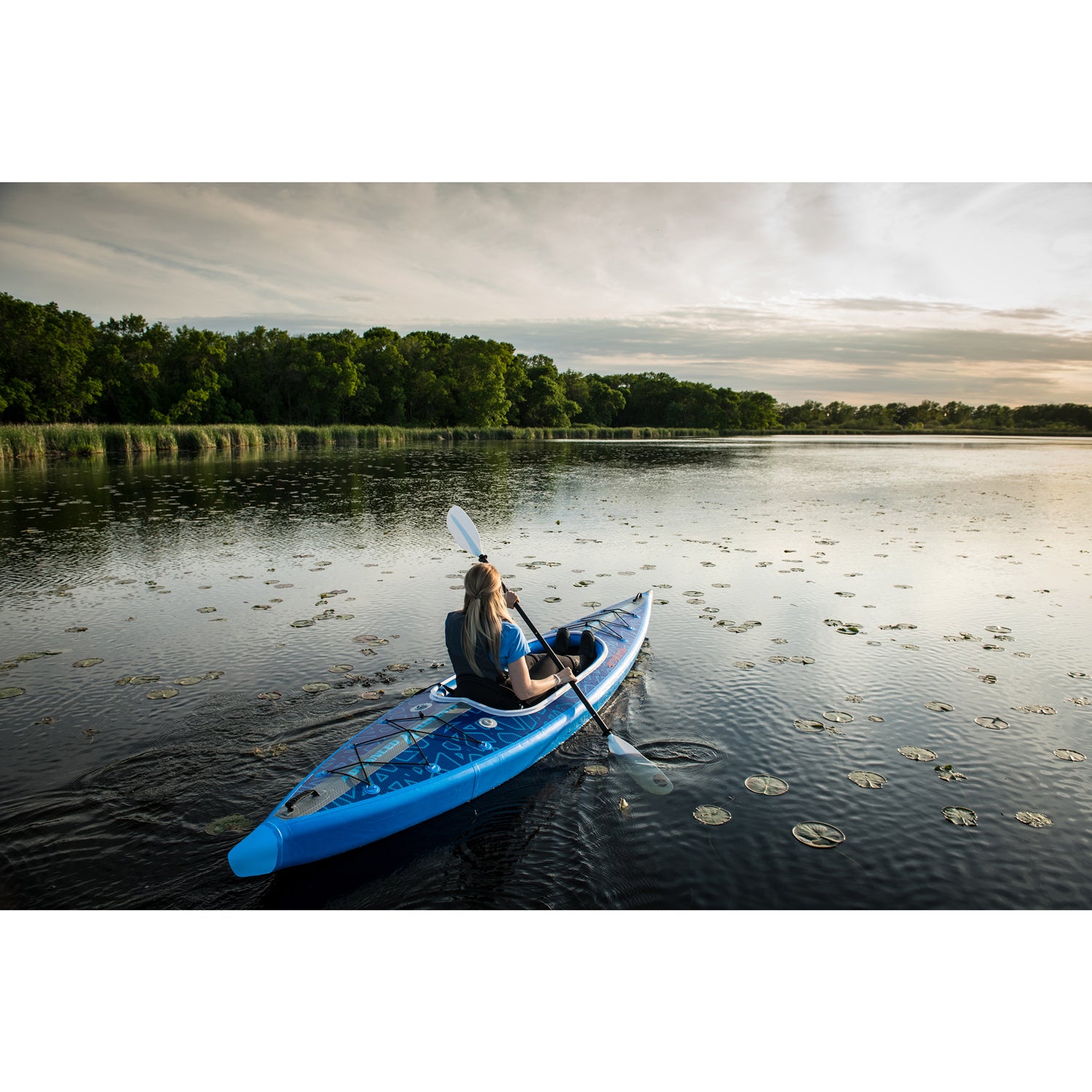 Advanced Elements AirVolution Inflatable Kayak - Lightweight & Durable for Outdoor Adventures | Perfect for Camping, Fishing & River Exploration (Closeout Sale)
