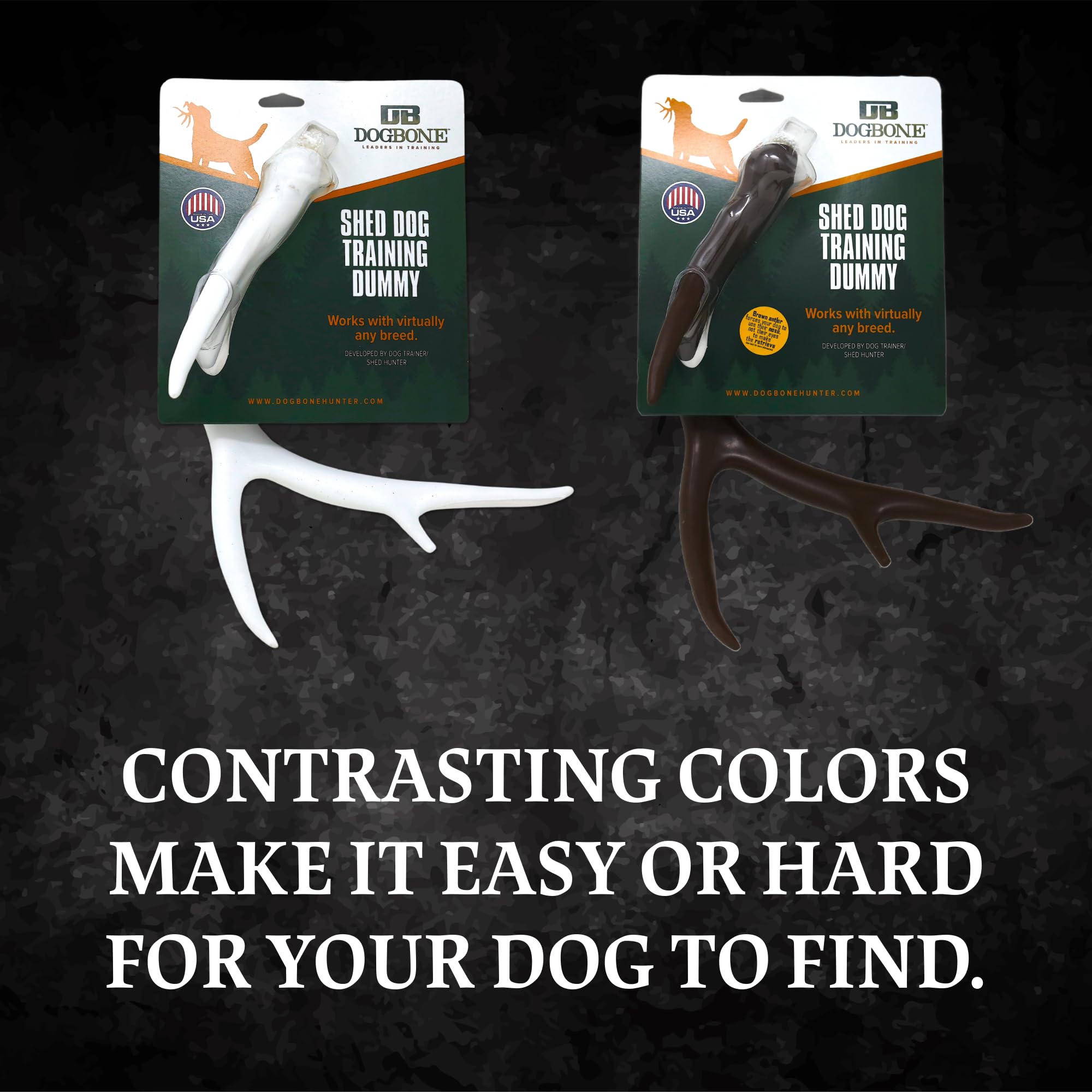 **White Dog Bone Shed Training Dummy – Hunting Dog Training Kit with Scent Work Accessories for Tracking & Retrieval – Perfect for Outdoor, Field & Home Dog Training**