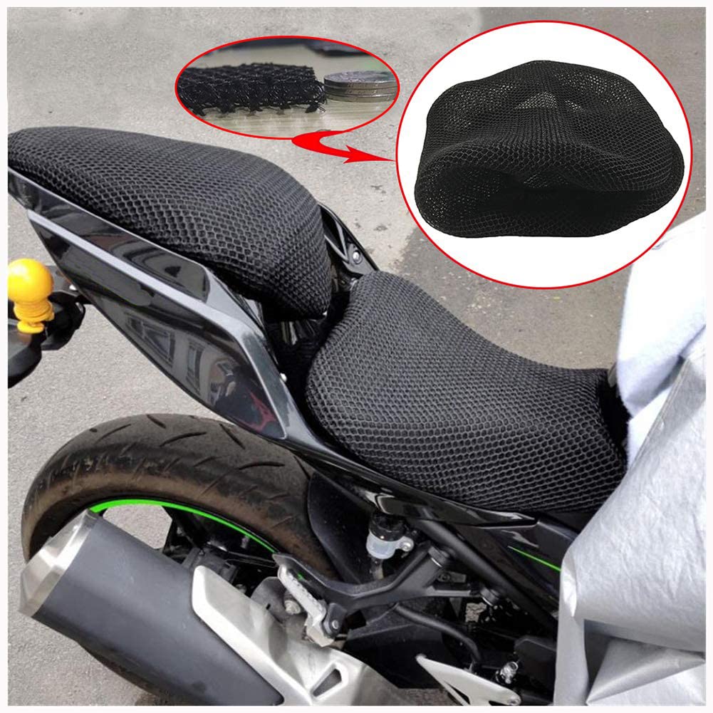 Waterproof Mesh Motorcycle Seat Cover for Kawasaki Ninja 400/250 ABS - Breathable Cushion Guard for Comfort & Protection - Perfect for Summer Riding & Long-Distance Tours