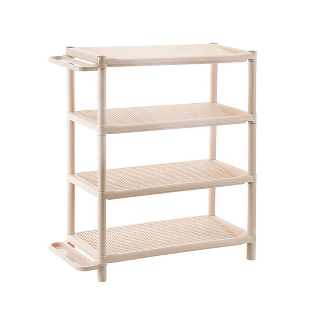LEI789LL Plastic Shoe Rack - 5-Tier Multi-Layer Shoe Organizer with Umbrella Storage for Home, Kitchen & Bathroom - Space-Saving Shoe Shelf for Entryway, Closet & Small Spaces (Size C)