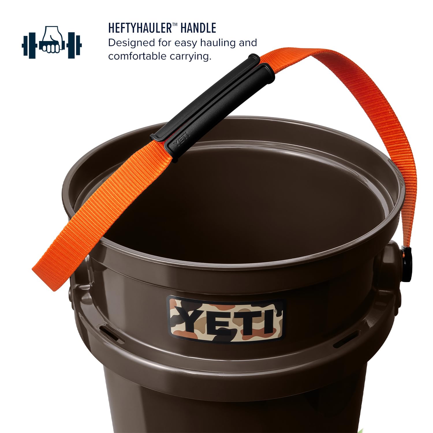 YETI Loadout 5-Gallon Heavy-Duty Bucket - Durable Impact-Resistant Fishing & Utility Pail for Outdoor Adventures, Camping, and Work Sites