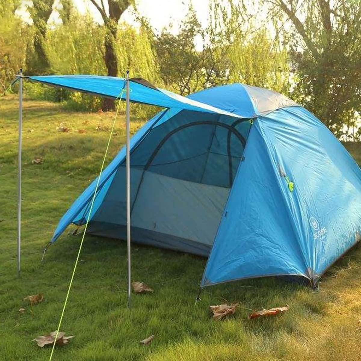 Heavy Duty Adjustable Tarp Poles - Thickened Replacement Tent Poles for Canopy, Shelter & Awning | Perfect for Camping, Outdoor Events & Emergency Shelters