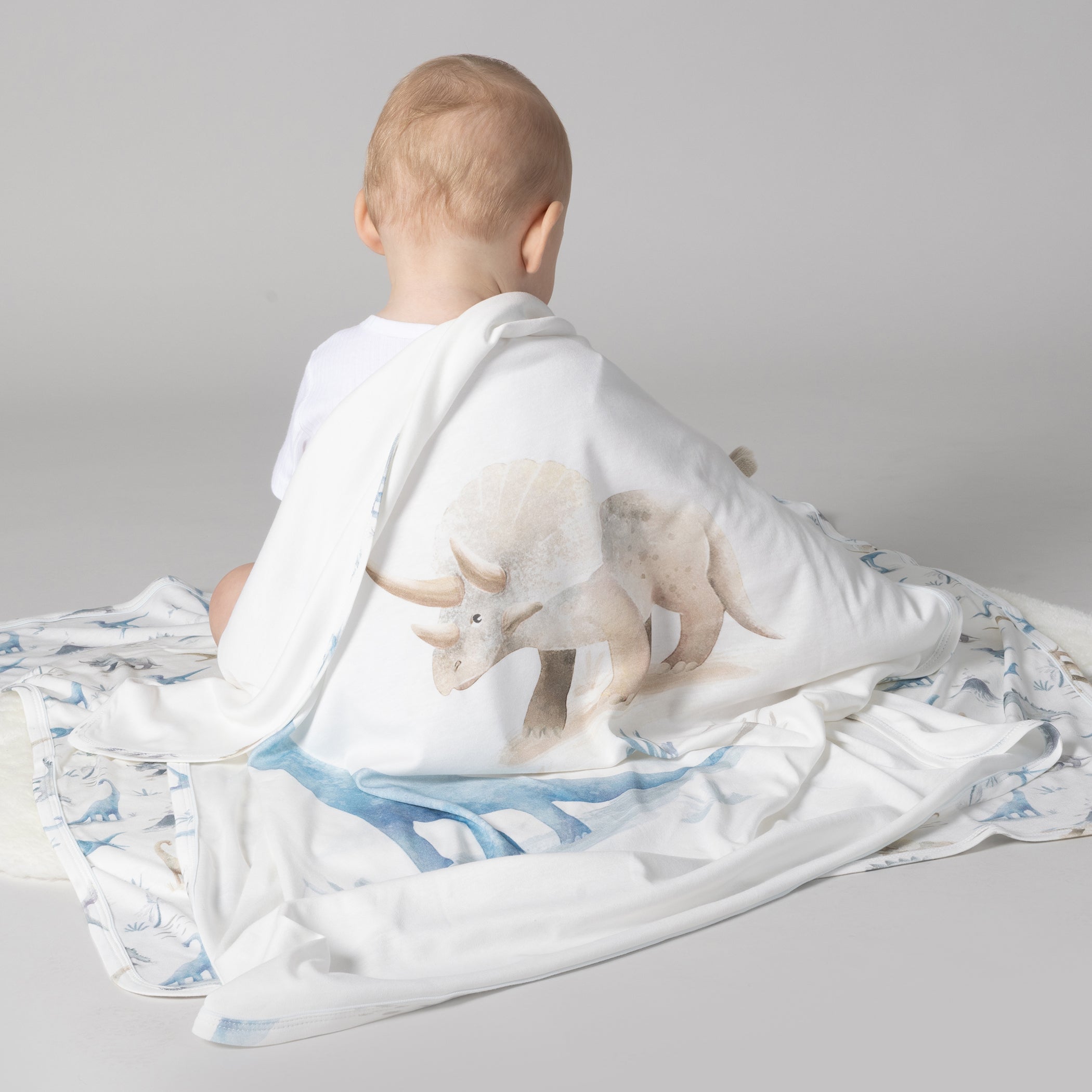 Jurassic Bamboo 2-Pack Jersey Wraps - Soft Bamboo Fabric for Baby Swaddles & Nursing Covers - Perfect for Newborns, Infants & Toddlers