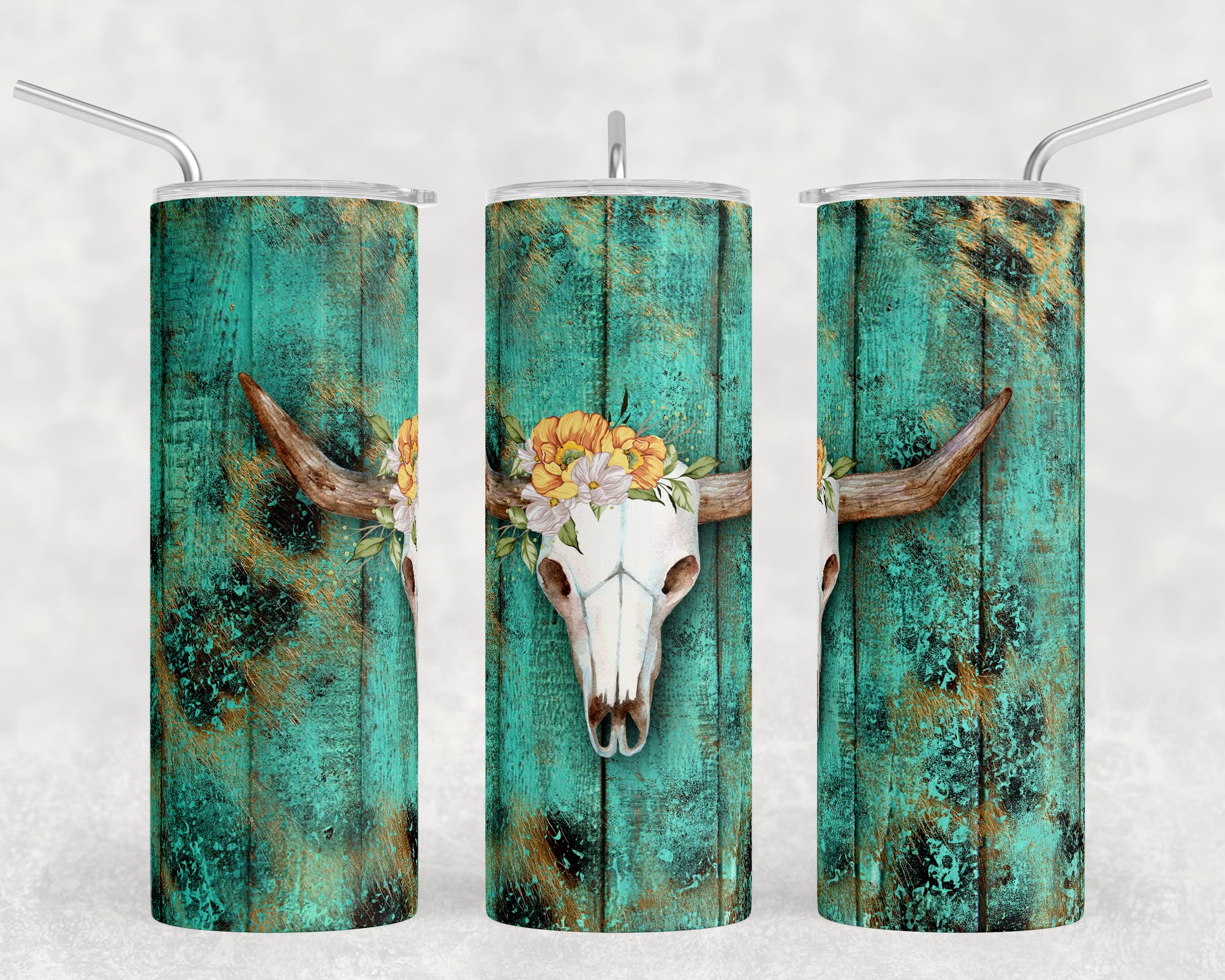 Skull Tumbler Sublimation Prints - Ready to Press Heat Transfer Bundle for DIY Crafts, Custom Tumblers & Personalized Gifts (20 Designs)