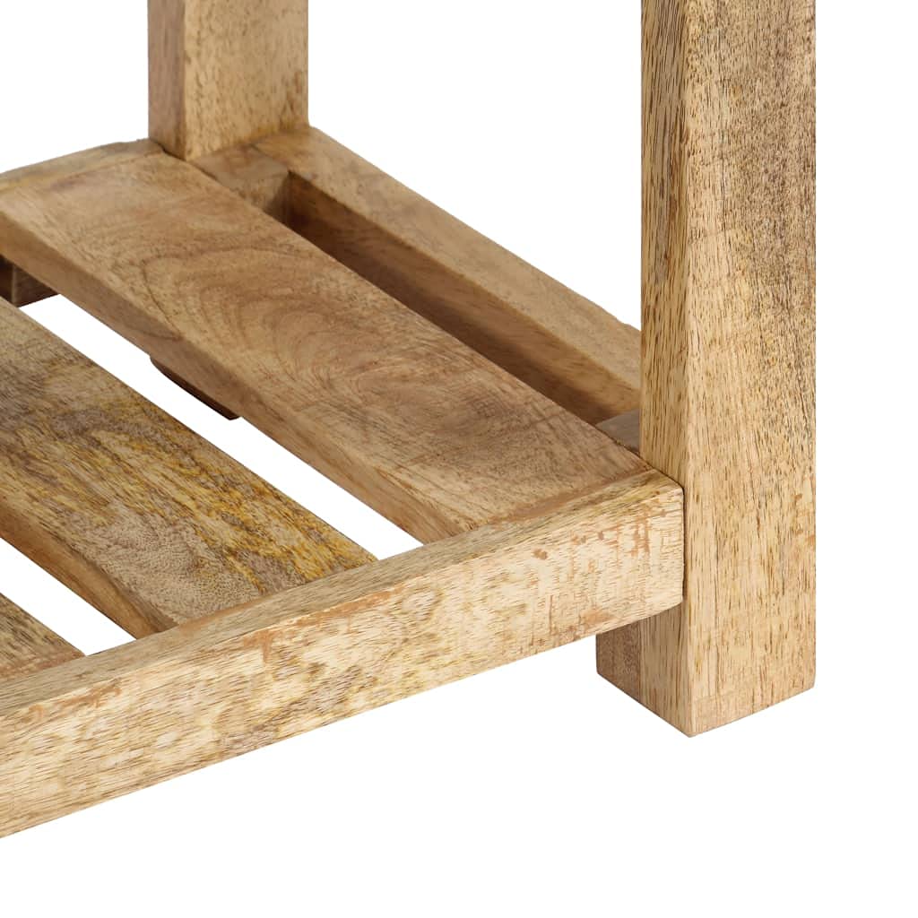Solid Mango Wood Console Table with Drawer, 47.2