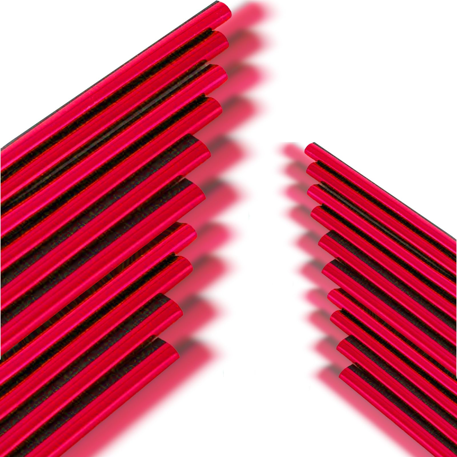 20 Pcs Universal Car Air Vent Decorative Strips - Red, Fits Most Cars, Trucks & SUVs | AC Vent Accessories for Stylish Interior Upgrade | Perfect for Customizing Your Vehicle's Air Outlets