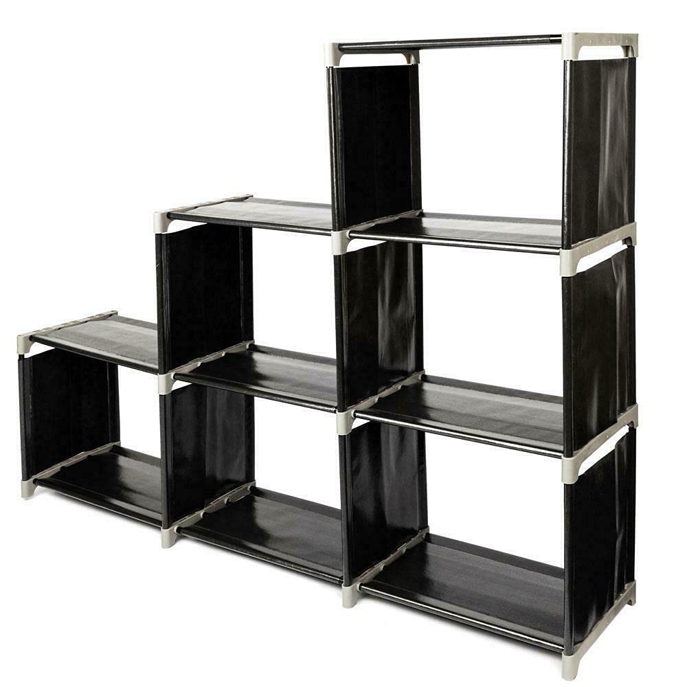 TratoKS 6-Cube Closet Organizer - Storage Shelf, Bookcase & Shoe Rack with Drawers - Perfect for Bedroom, Entryway, and Office Organization