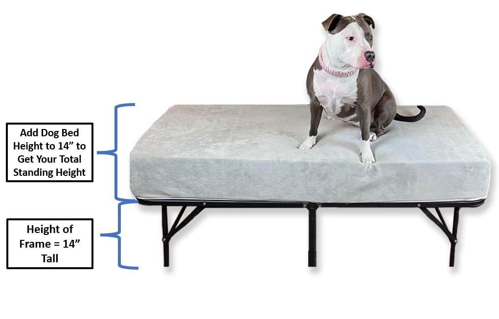 Elevated Foam Dog Bed Mattress Extender for Queen Beds - 6