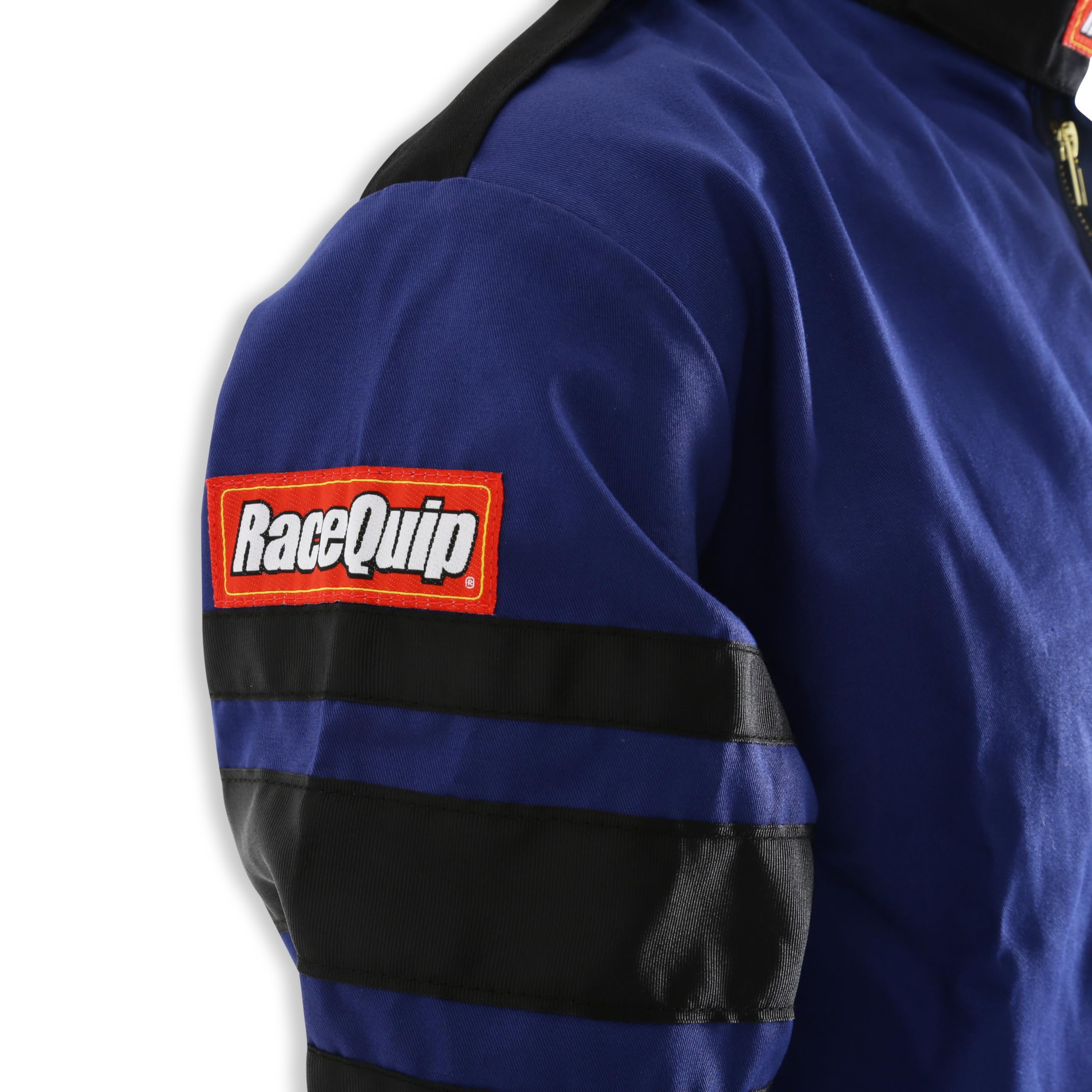RaceQuip SFI 3.2A/5 Certified Blue Fire Suit for Racing Drivers - One Piece Multi-Layer Flame Resistant Suit Size 2X-Large (120027) | Perfect for NASCAR, Drag Racing & Motorsports Safety Gear