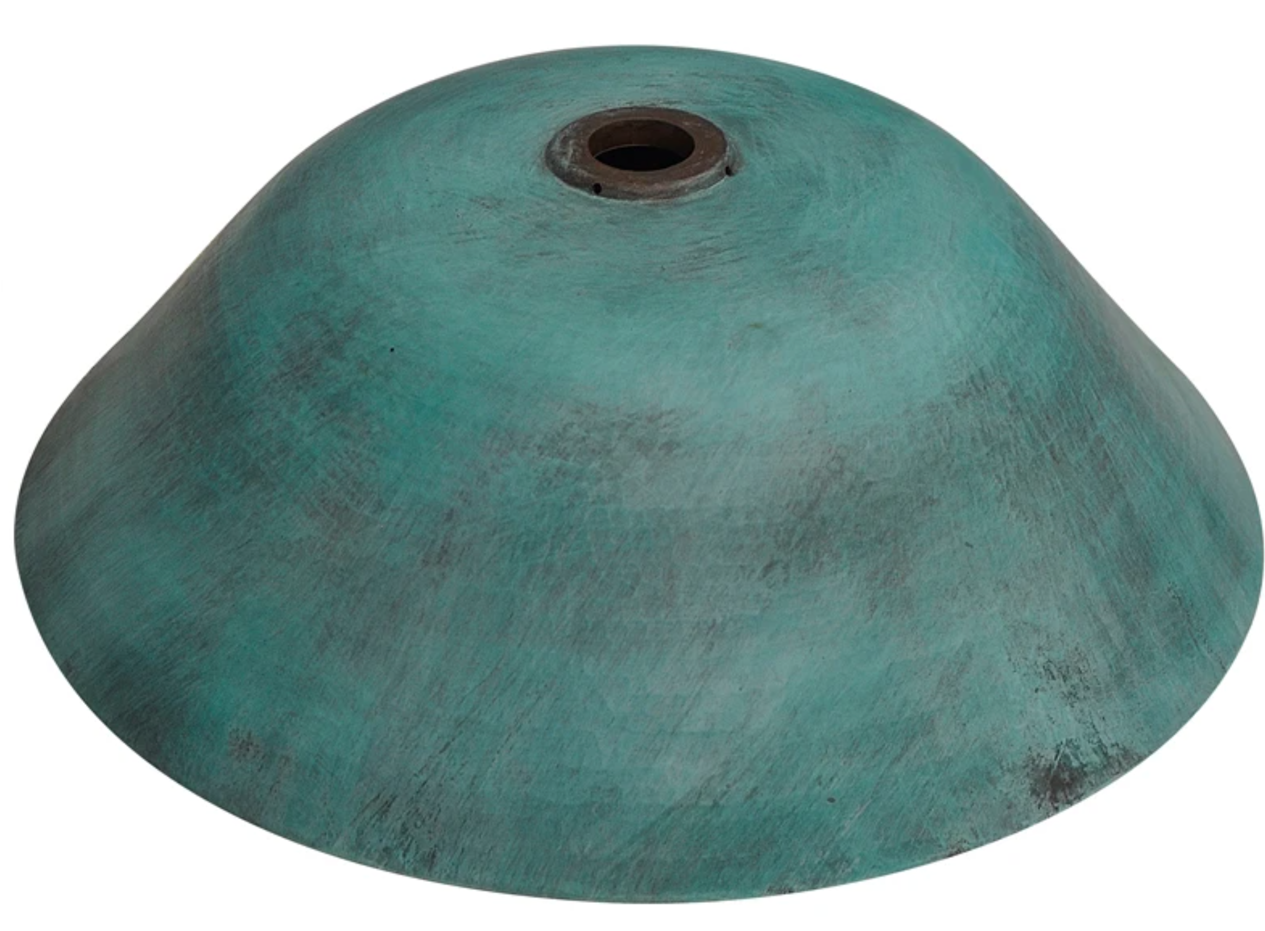 Round Verde Copper Vessel Sink - Handcrafted Bathroom Basin with Antique Patina Finish | Perfect for Modern Farmhouse, Rustic Bathroom & Luxury Powder Room Decor