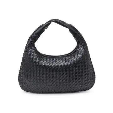 Braided Boho Bag for Women - Handmade Black Crossbody Purse - Perfect for Festivals, Travel & Everyday Use